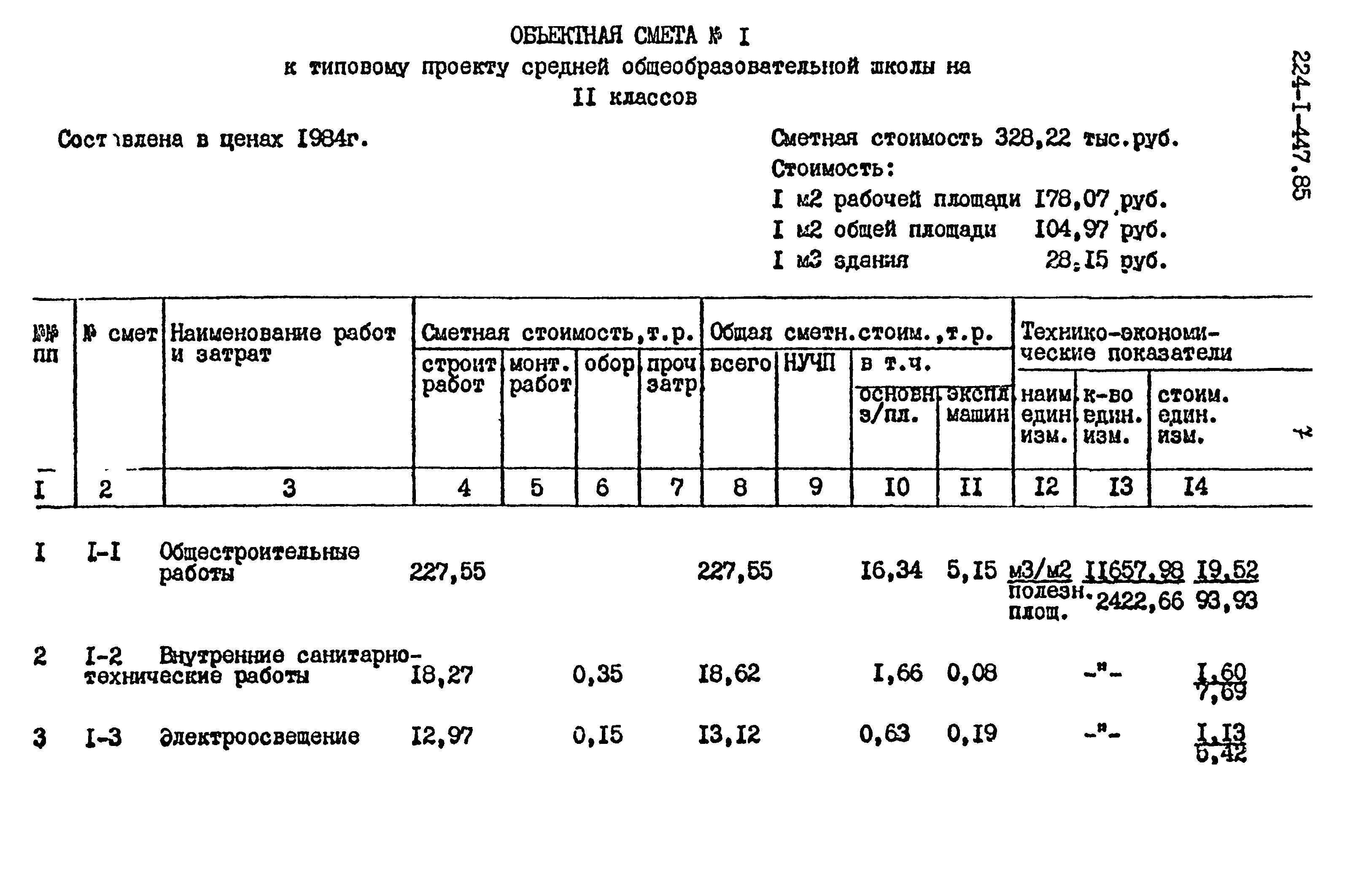 Типовой проект 224-1-447.85