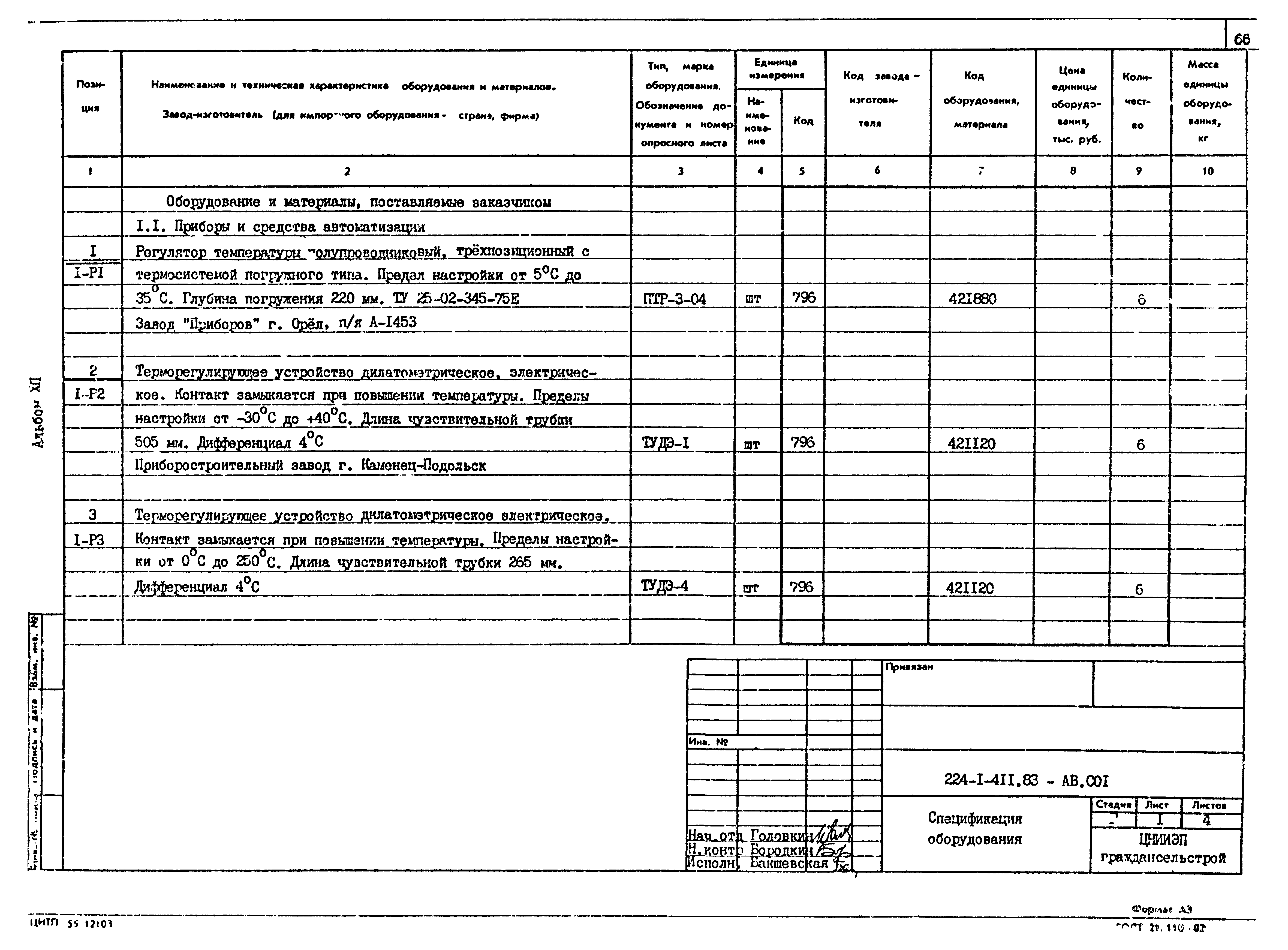 Типовой проект 224-1-411.83