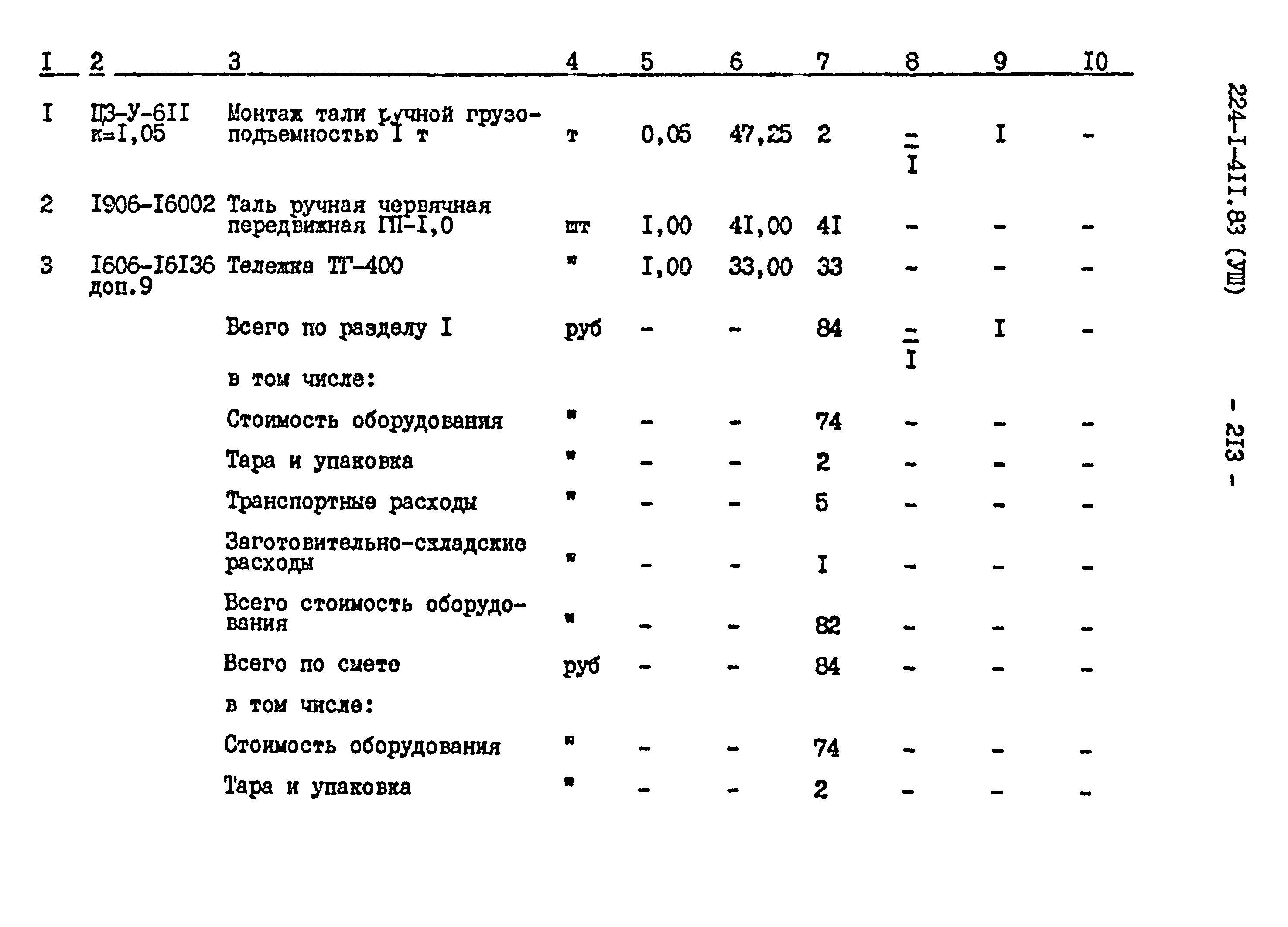 Типовой проект 224-1-411.83