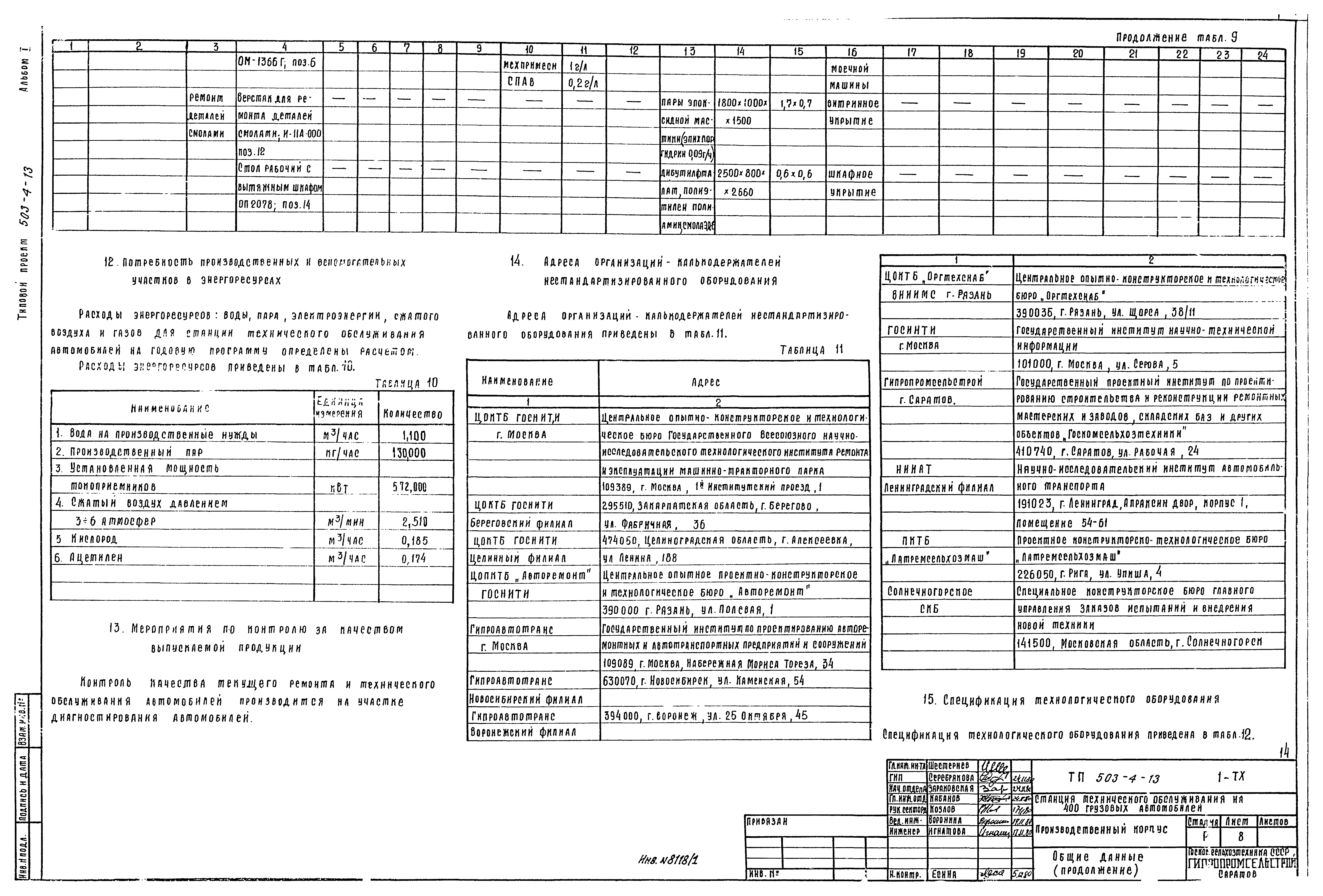 Типовой проект 503-4-13
