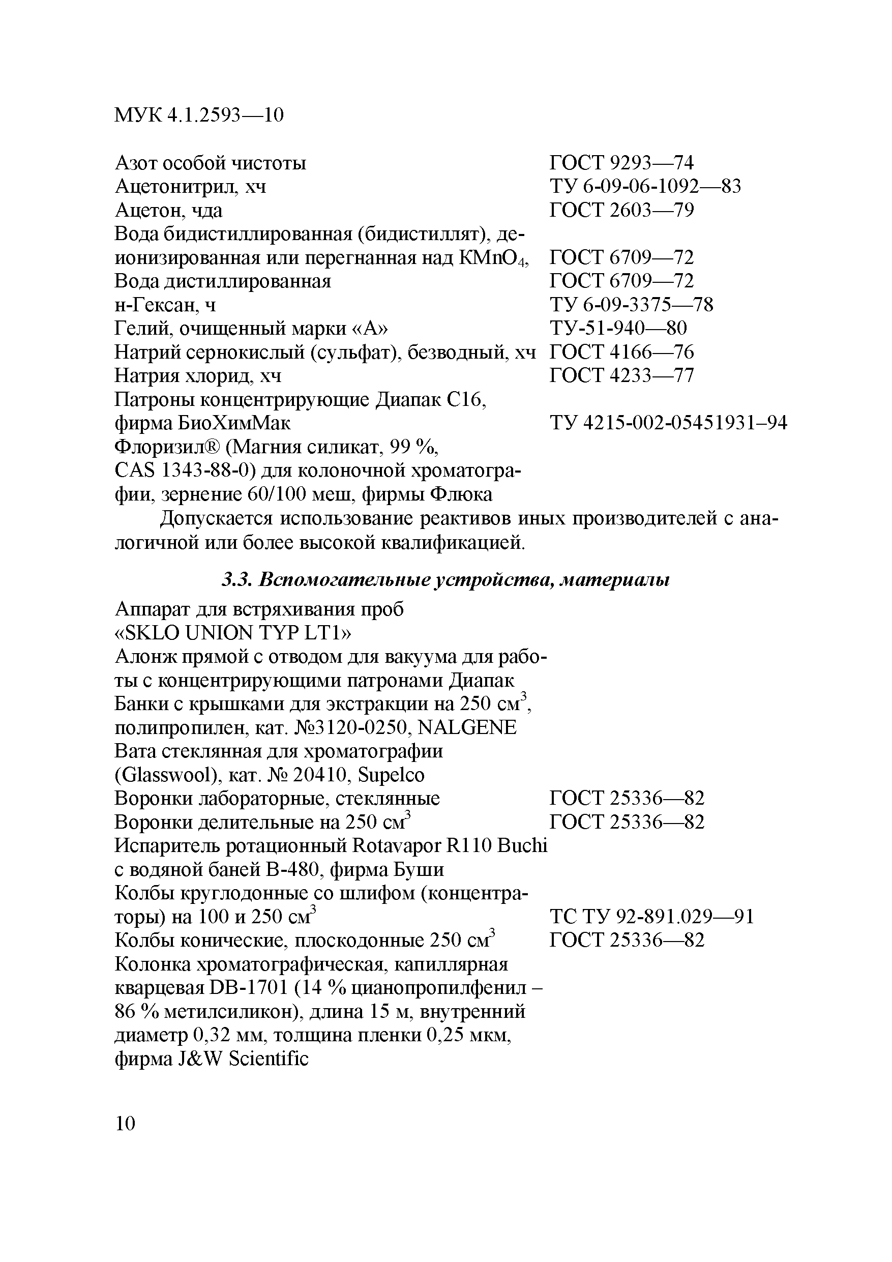 МУК 4.1.2593-10