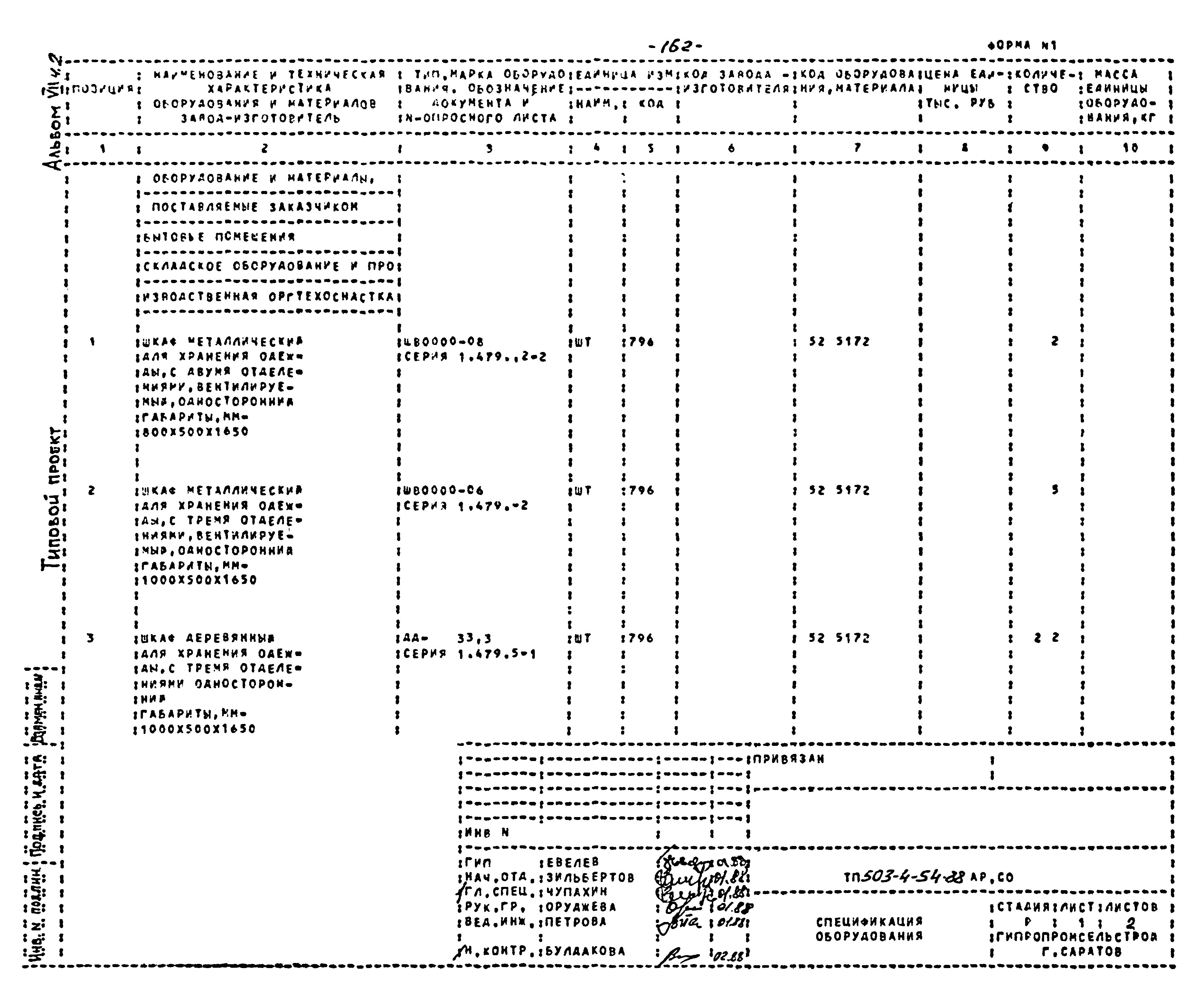 Типовой проект 503-4-54.88