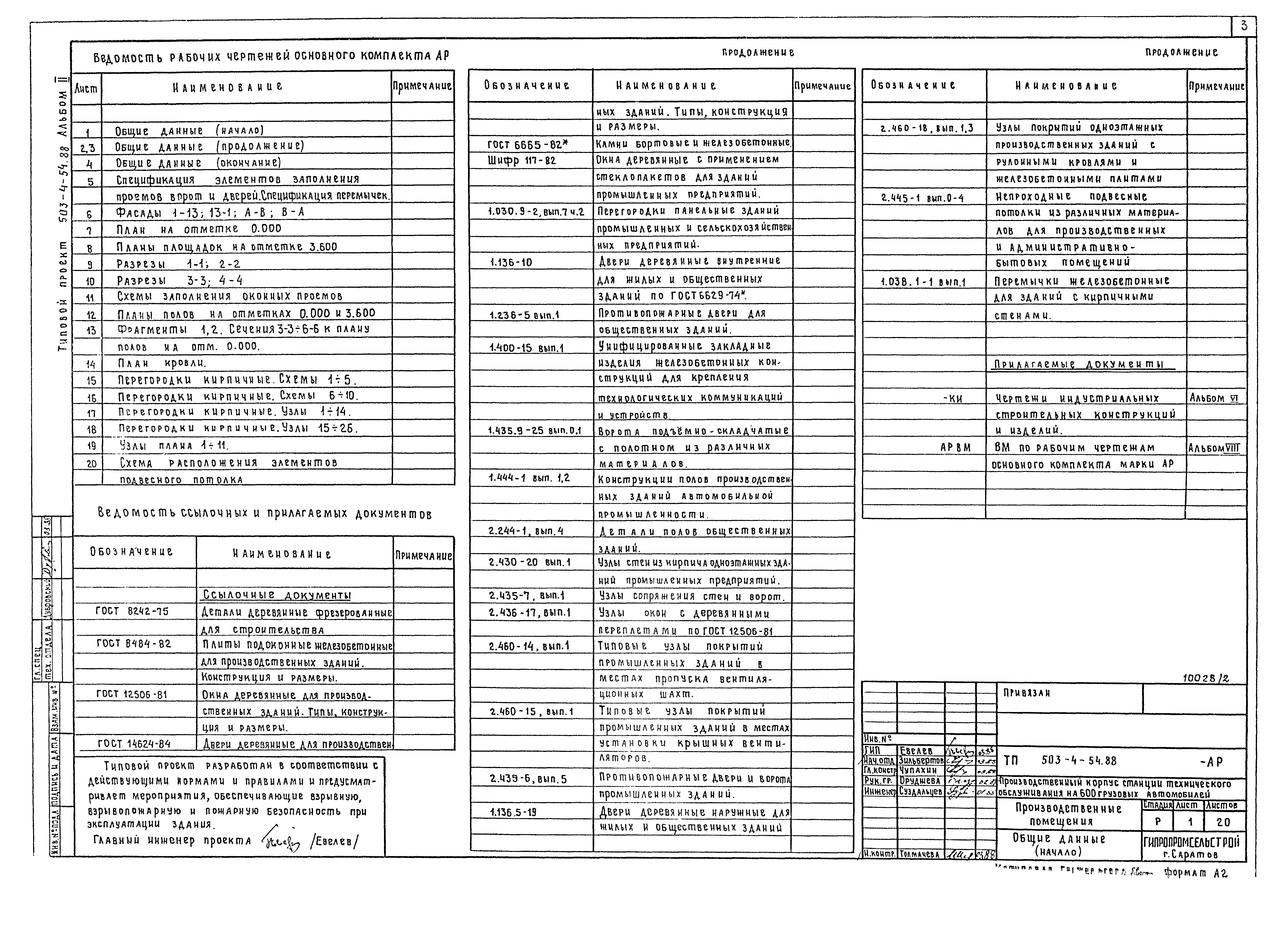 Типовой проект 503-4-54.88