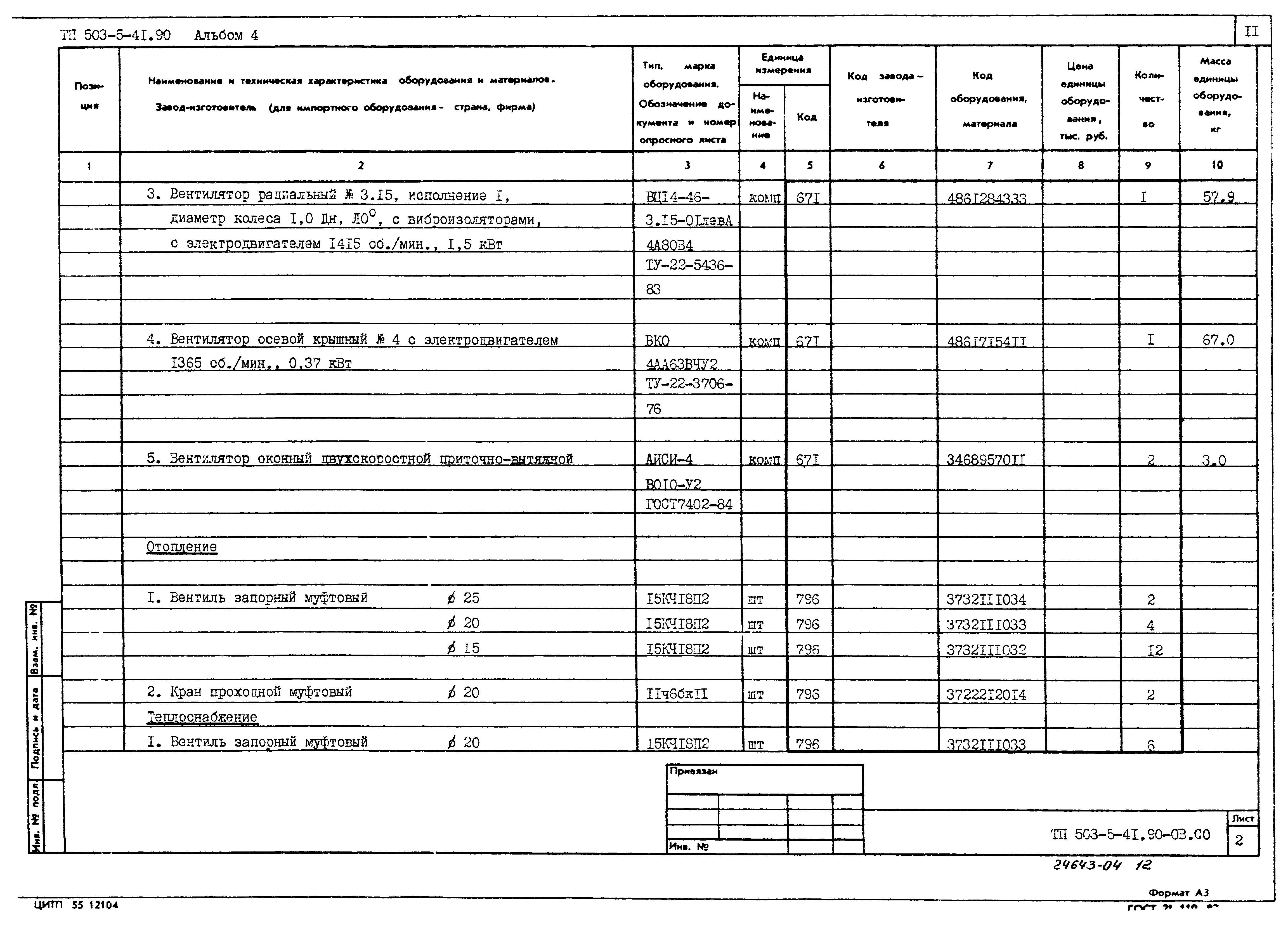 Типовой проект 503-5-41.90