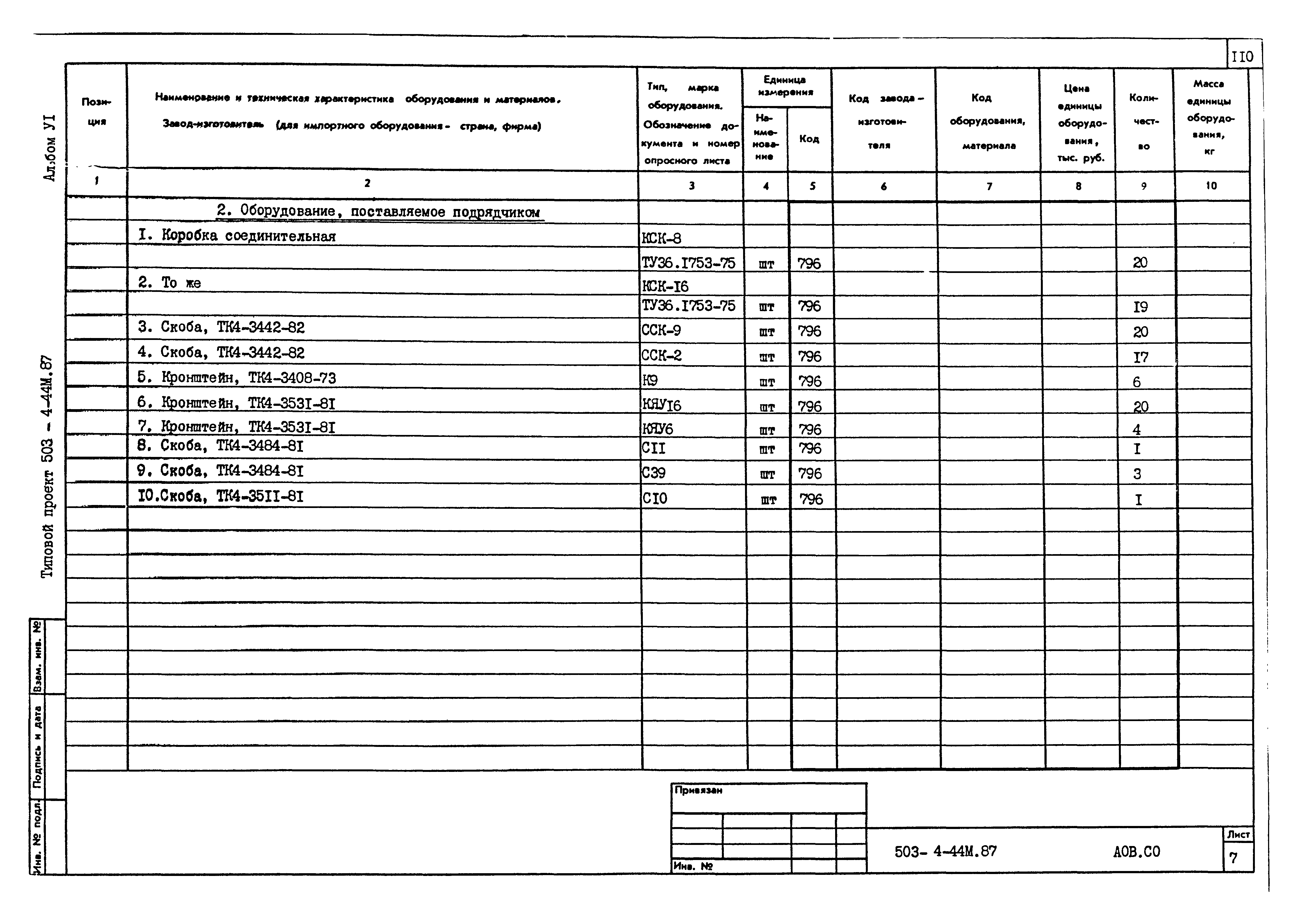 Типовой проект 503-4-44м.87