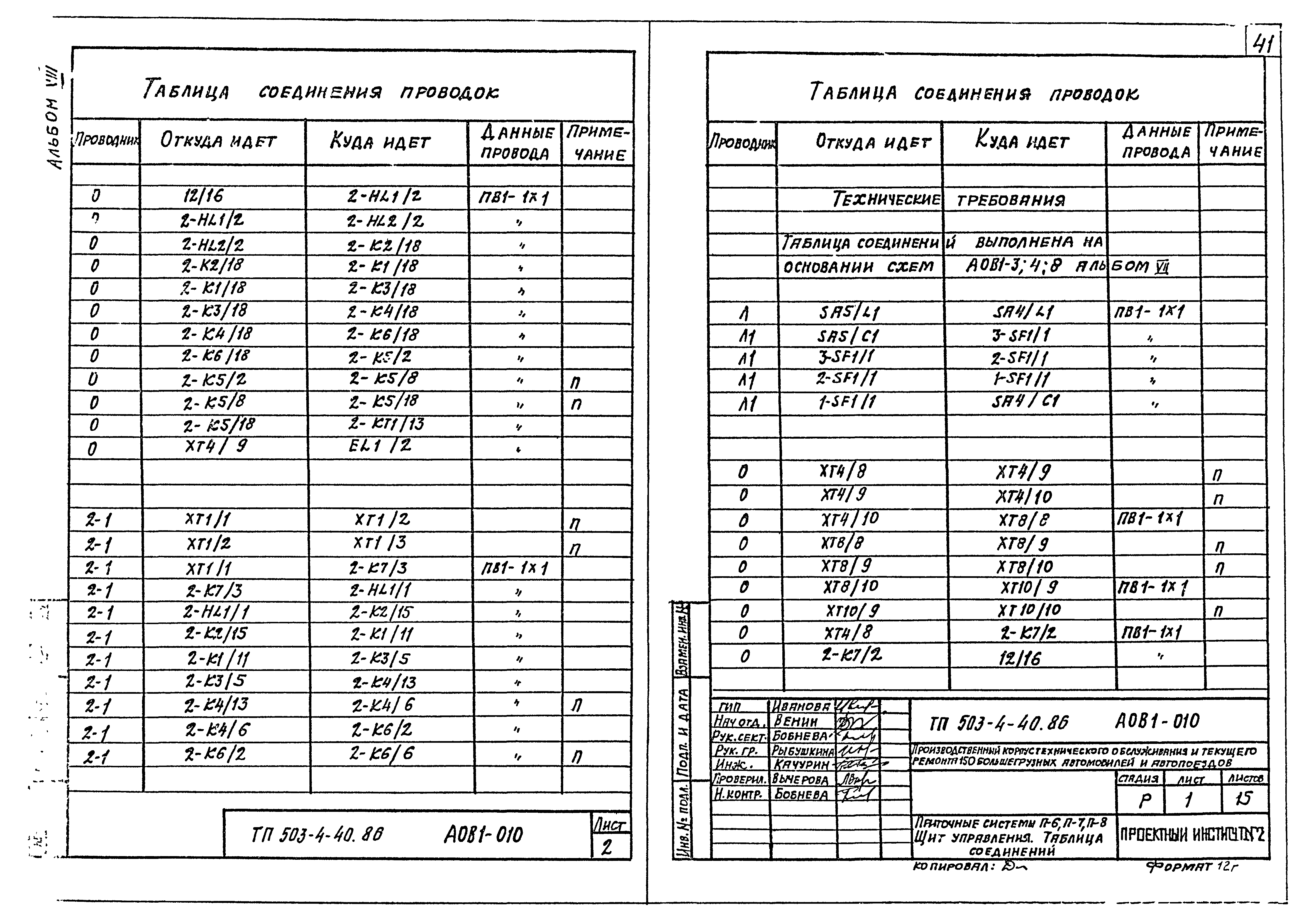 Типовой проект 503-4-40.86