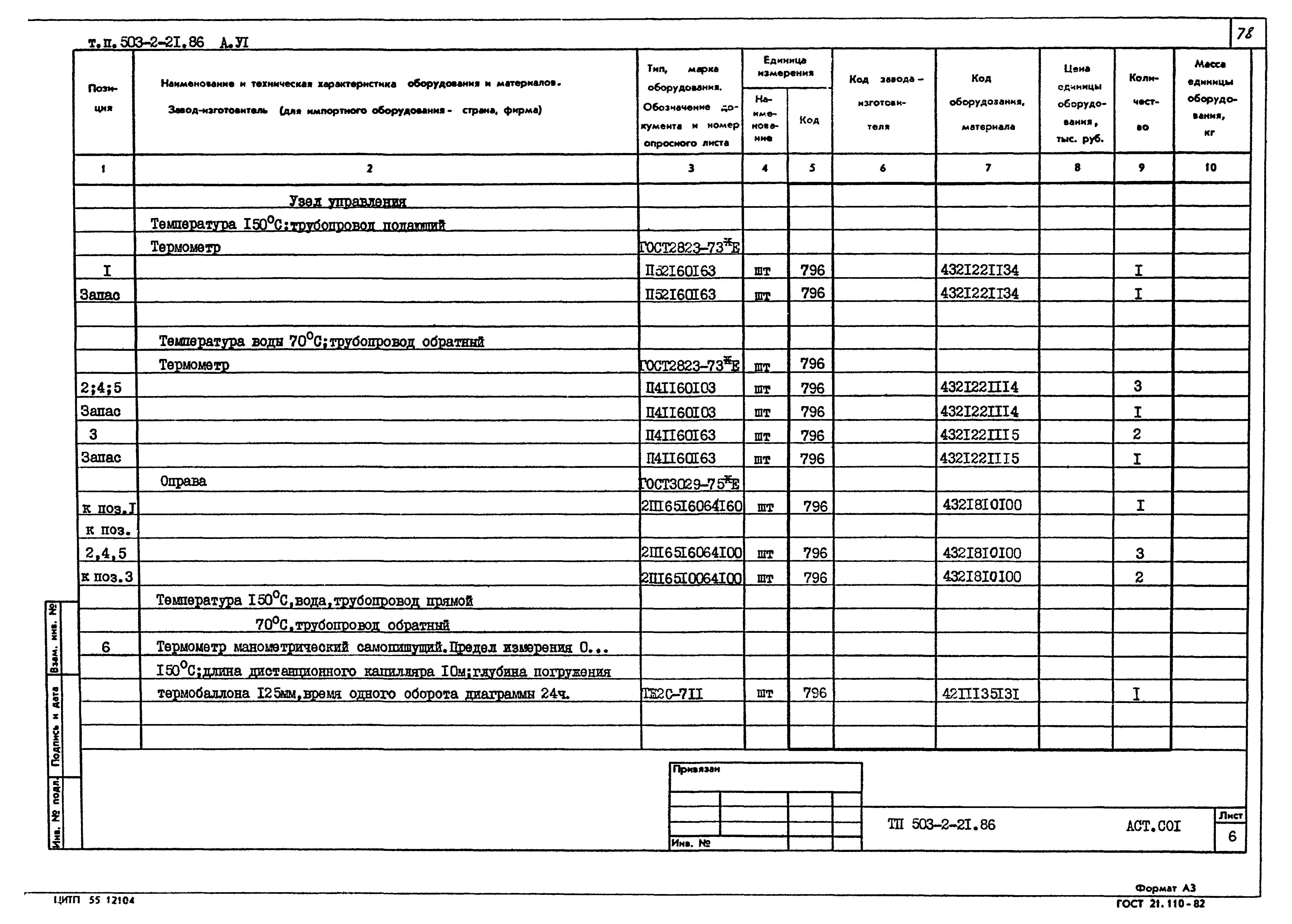 Типовой проект 503-2-21.86
