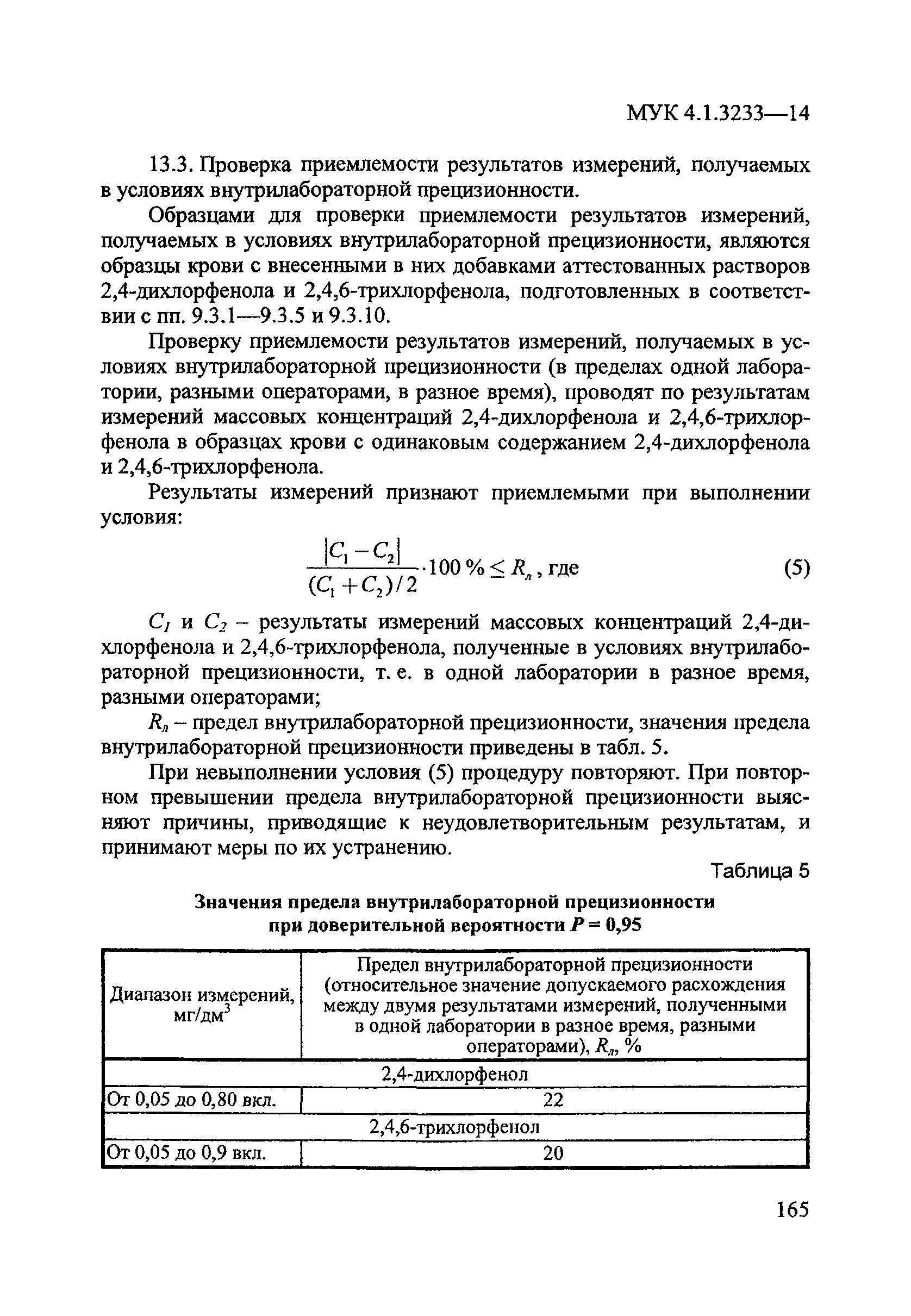 МУК 4.1.3233-14