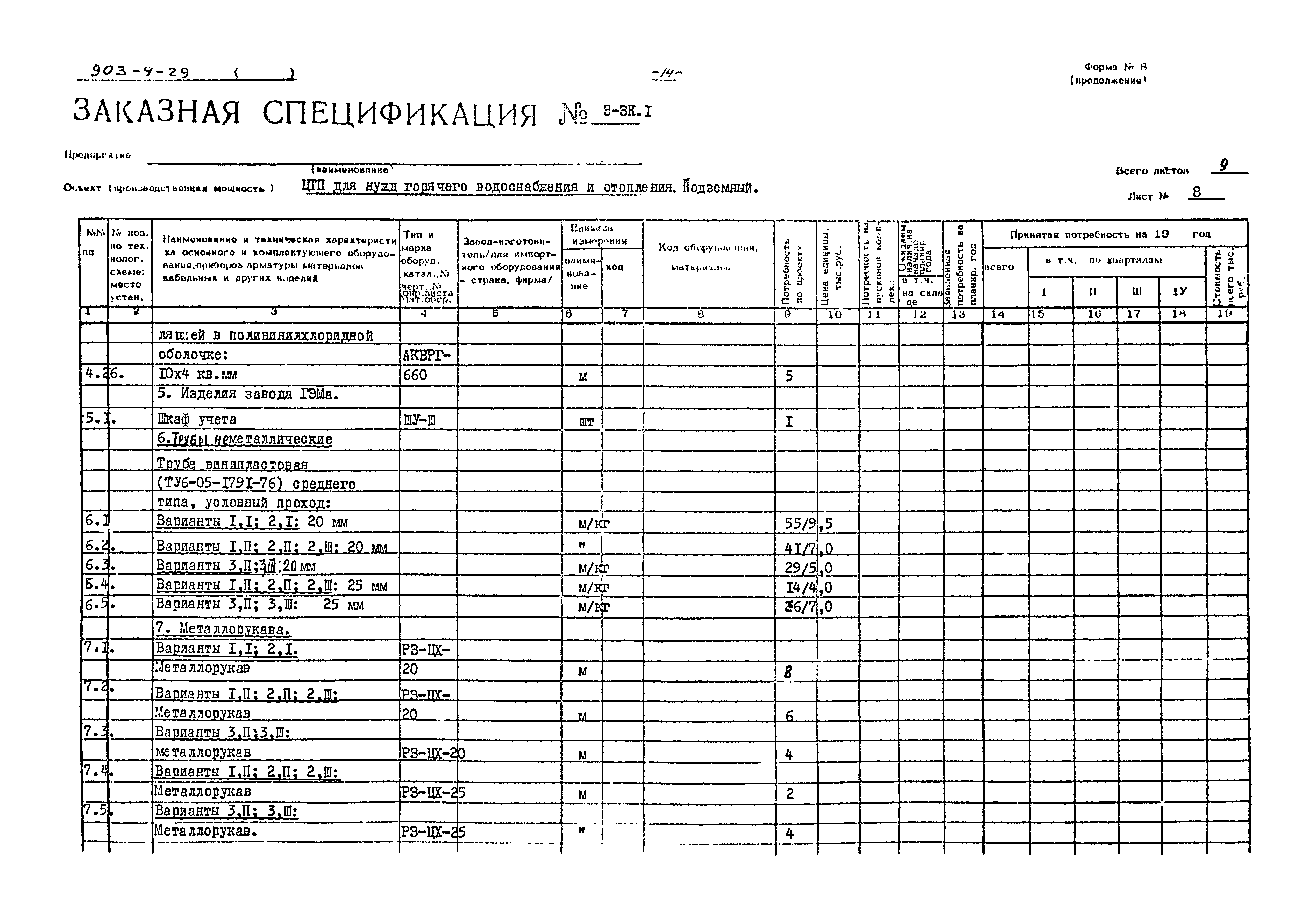 Типовой проект 903-4-29