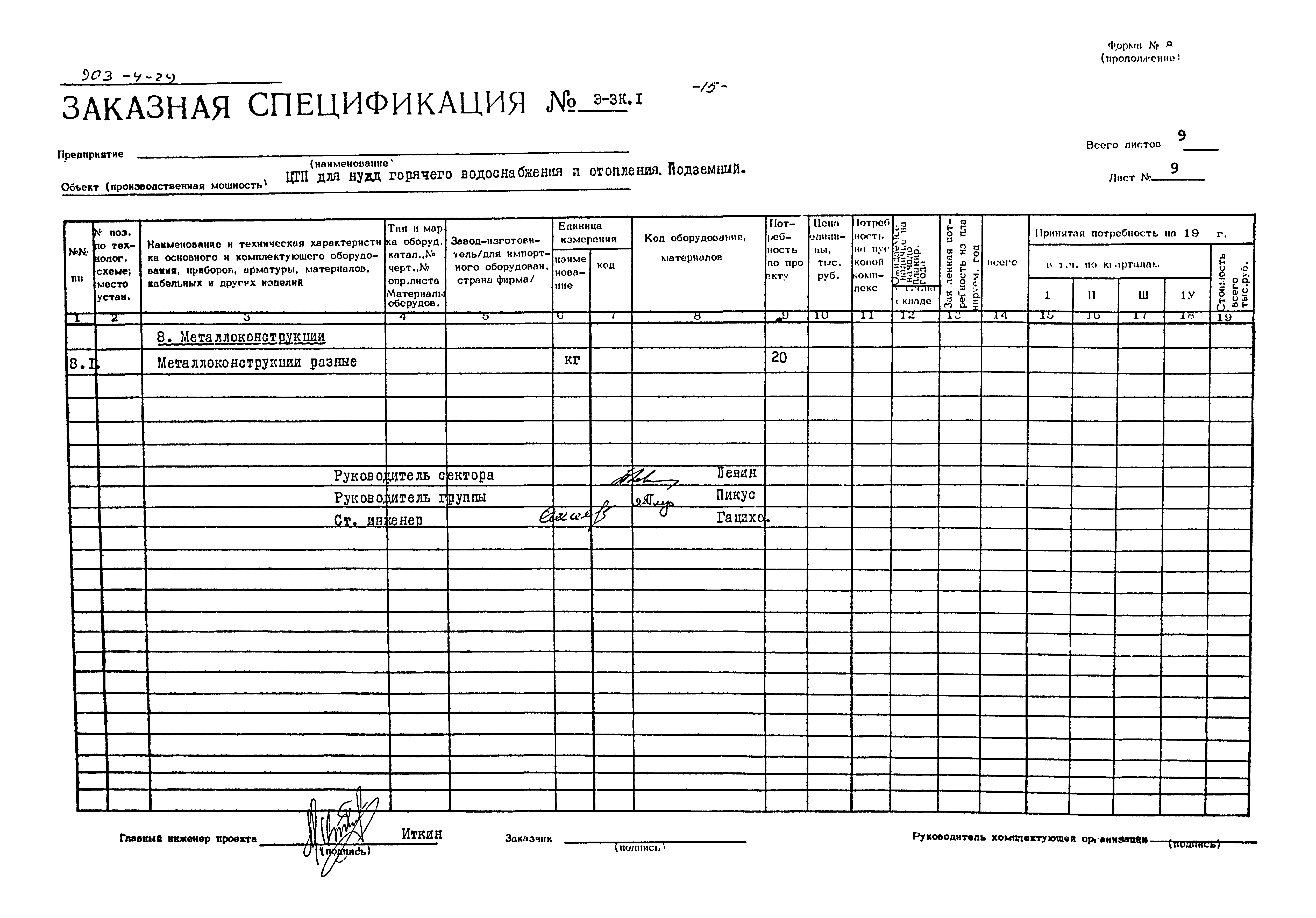 Типовой проект 903-4-29