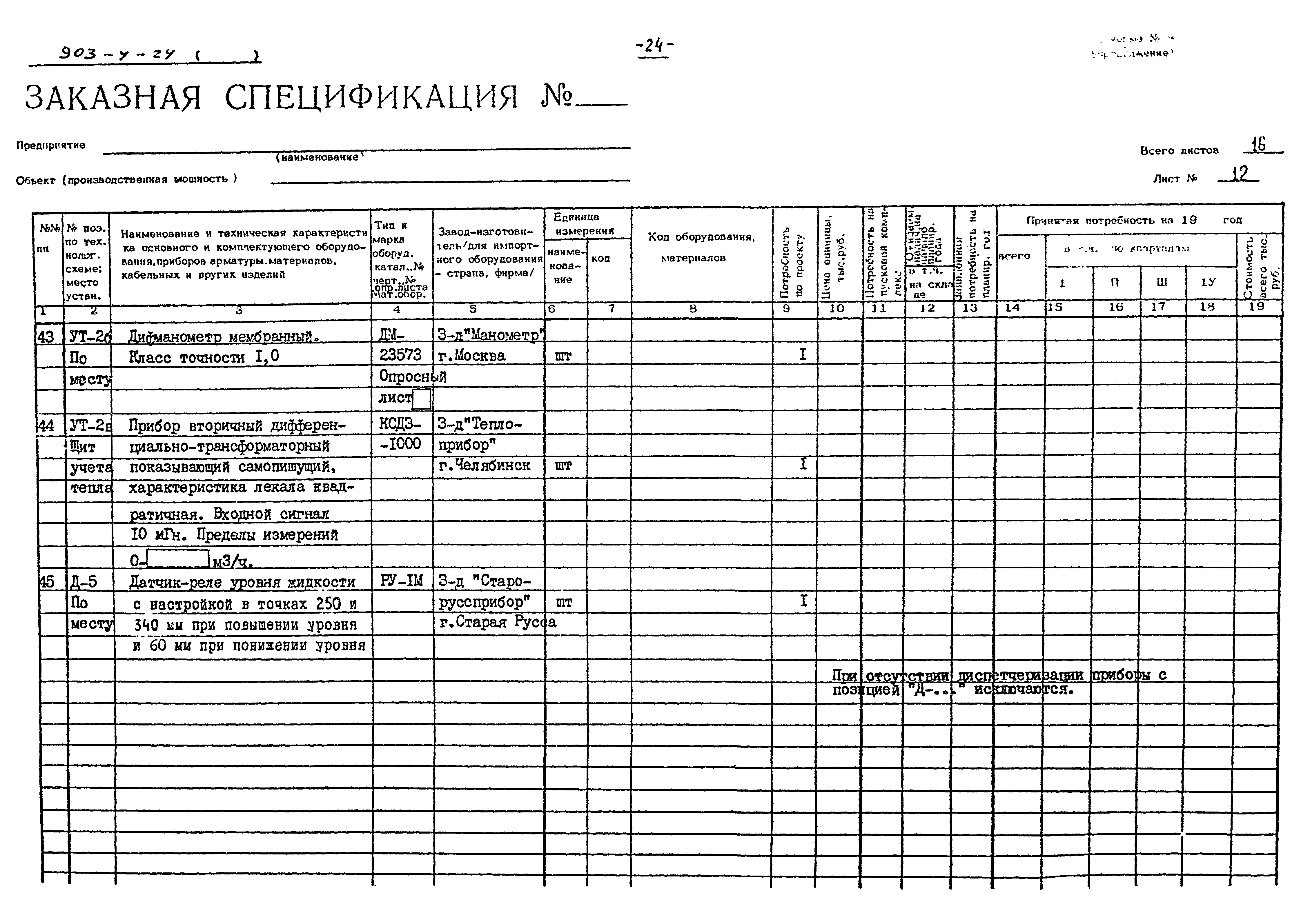 Типовой проект 903-4-24