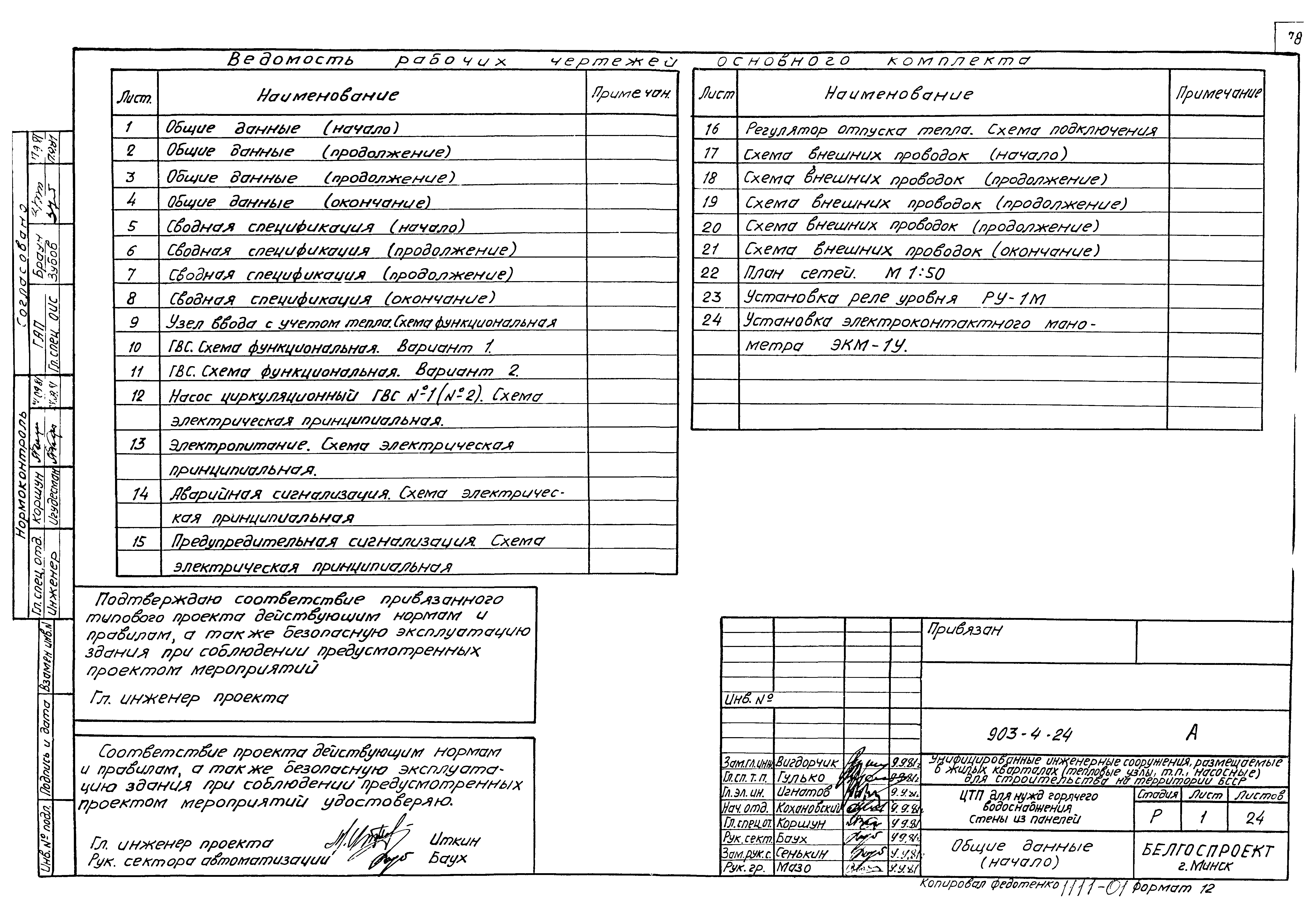 Типовой проект 903-4-24