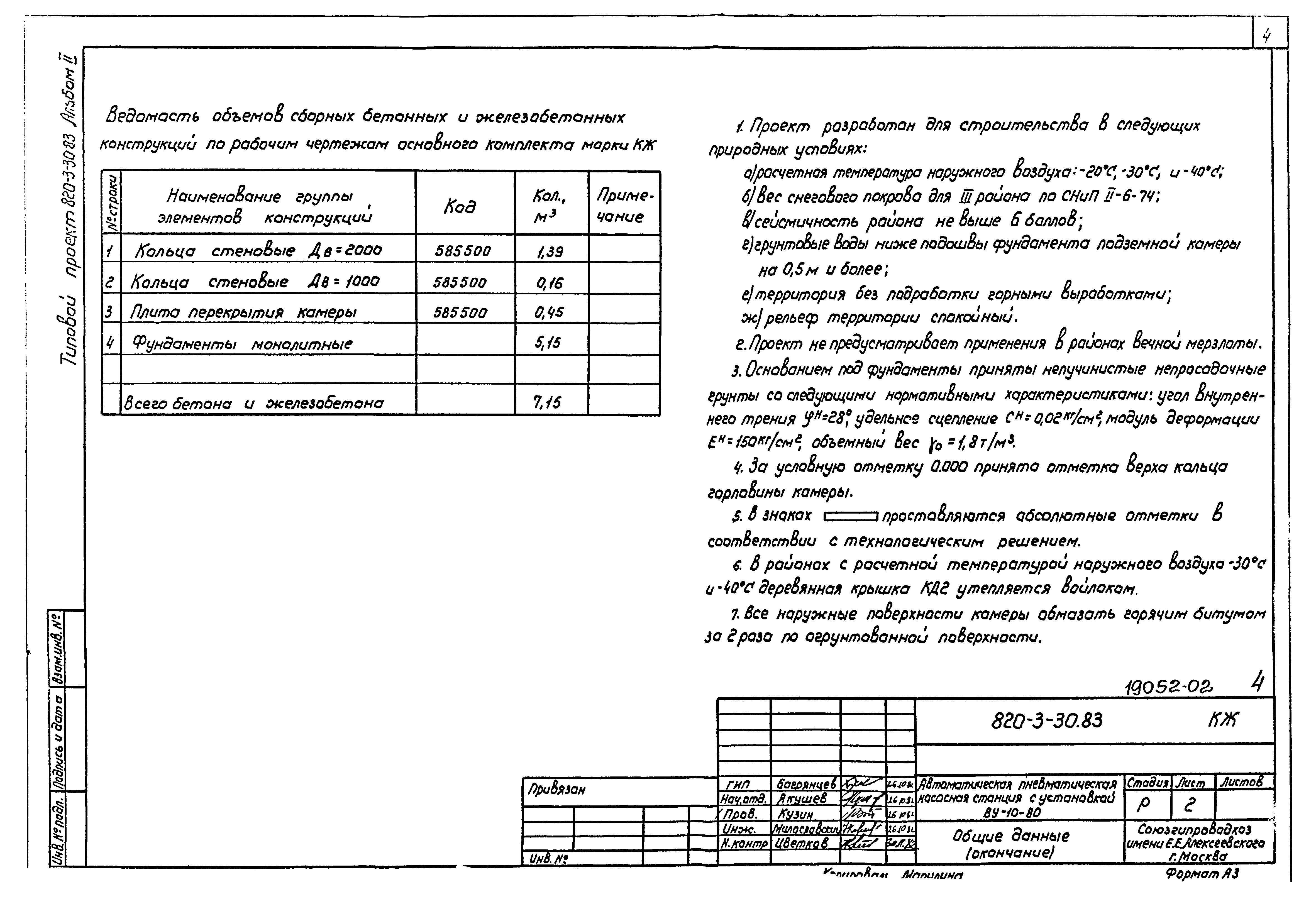 Типовой проект 820-3-30.83