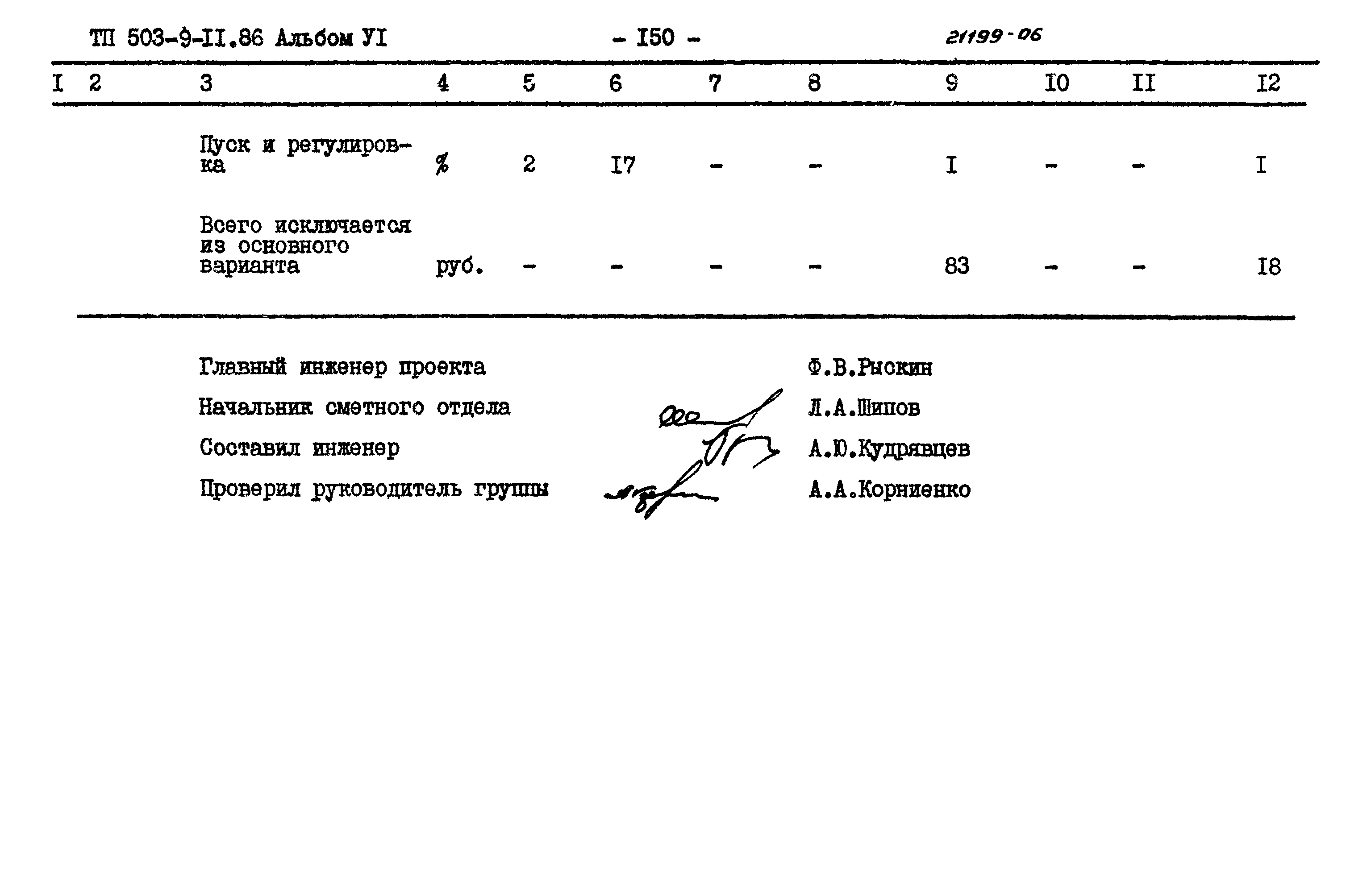 Типовой проект 503-9-11.86