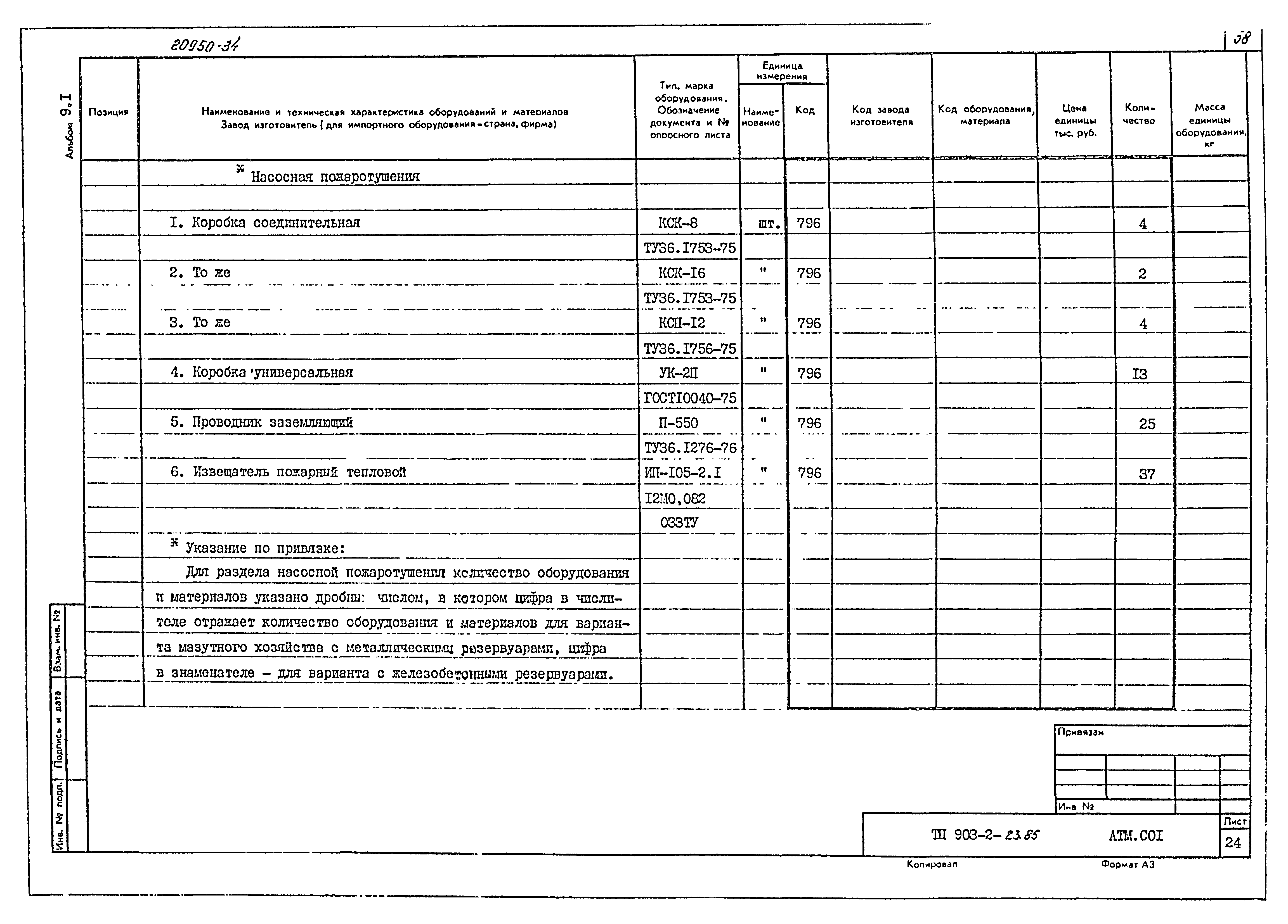 Типовой проект 903-2-23.85