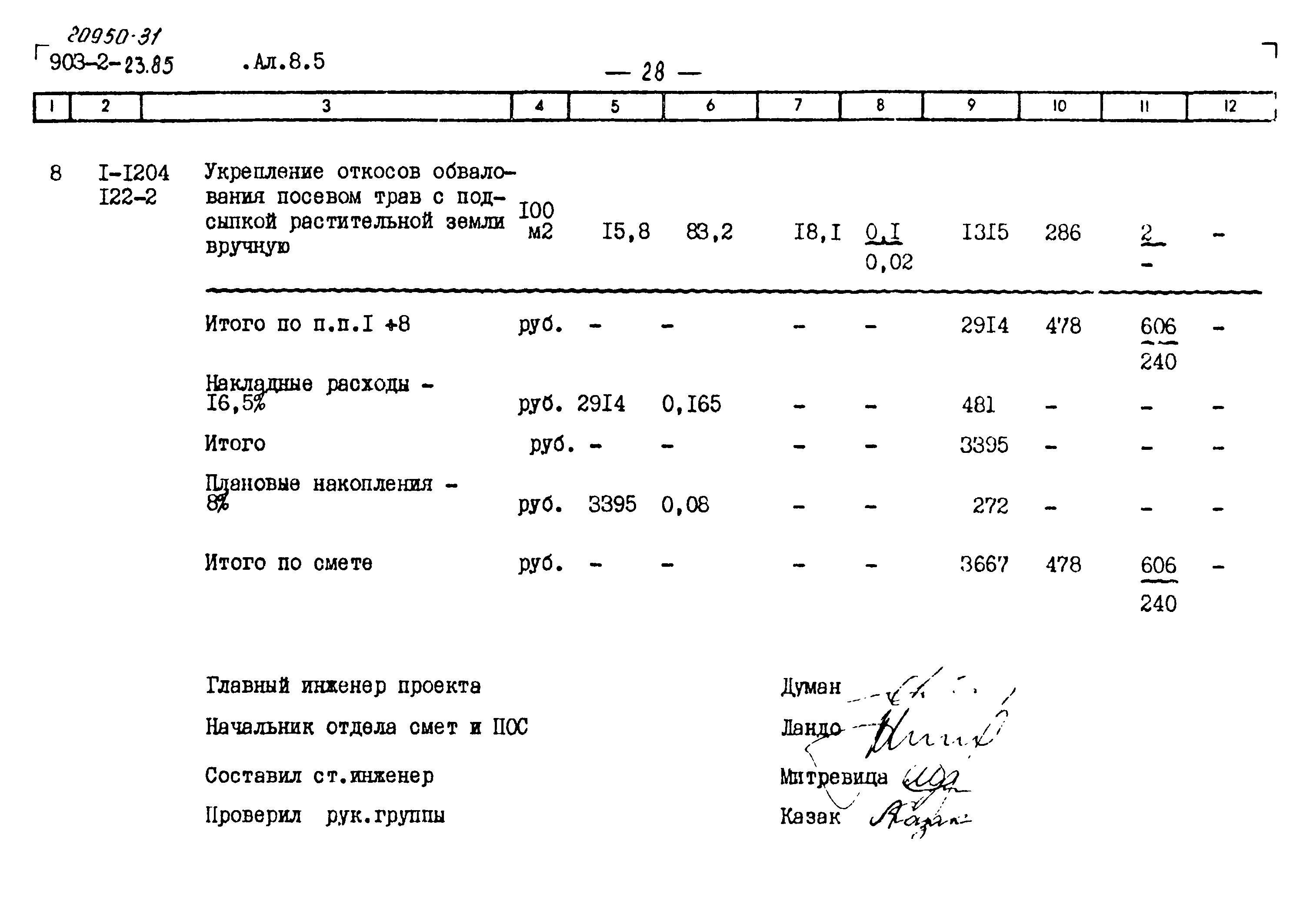 Типовой проект 903-2-23.85