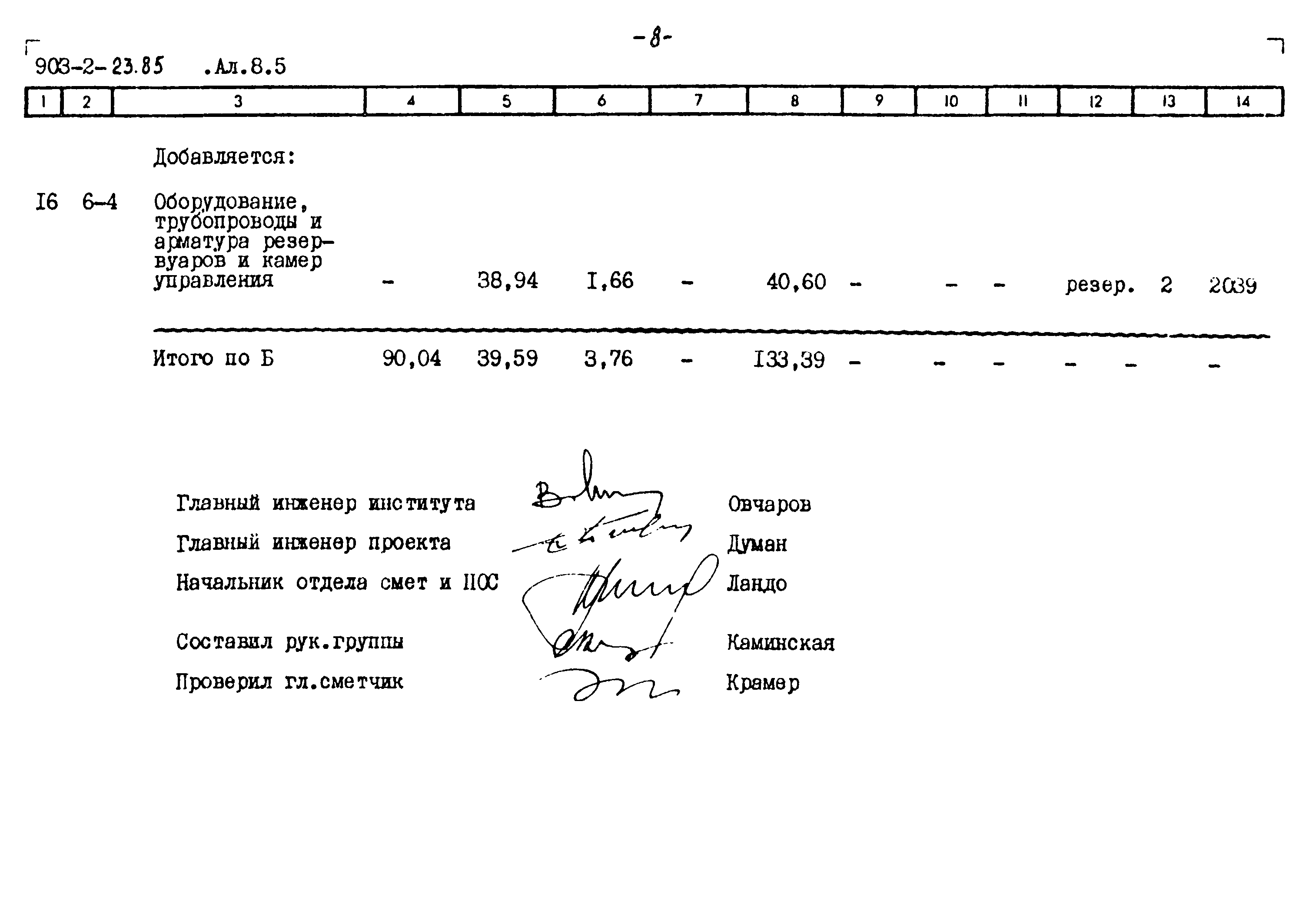 Типовой проект 903-2-23.85