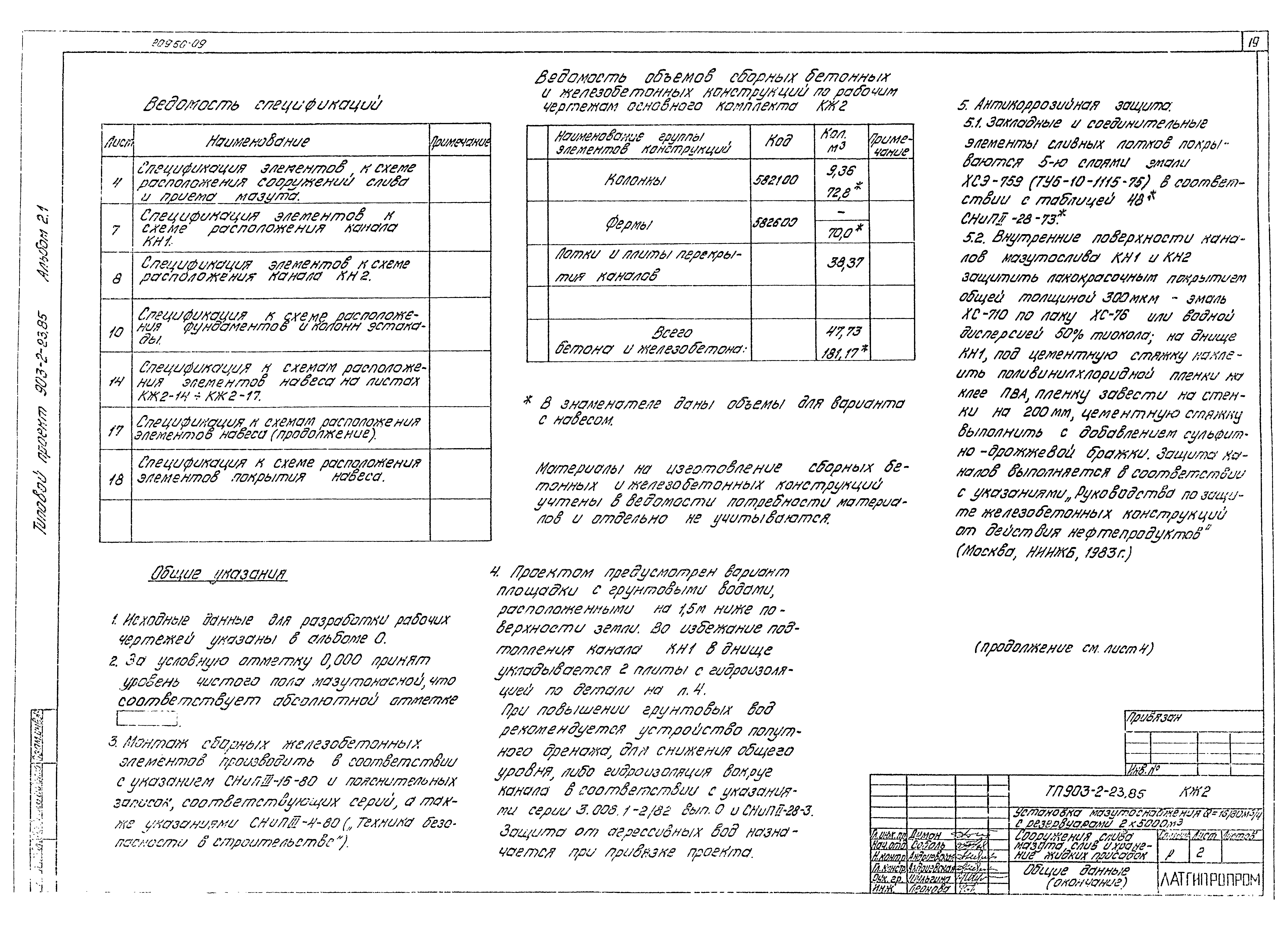 Типовой проект 903-2-23.85