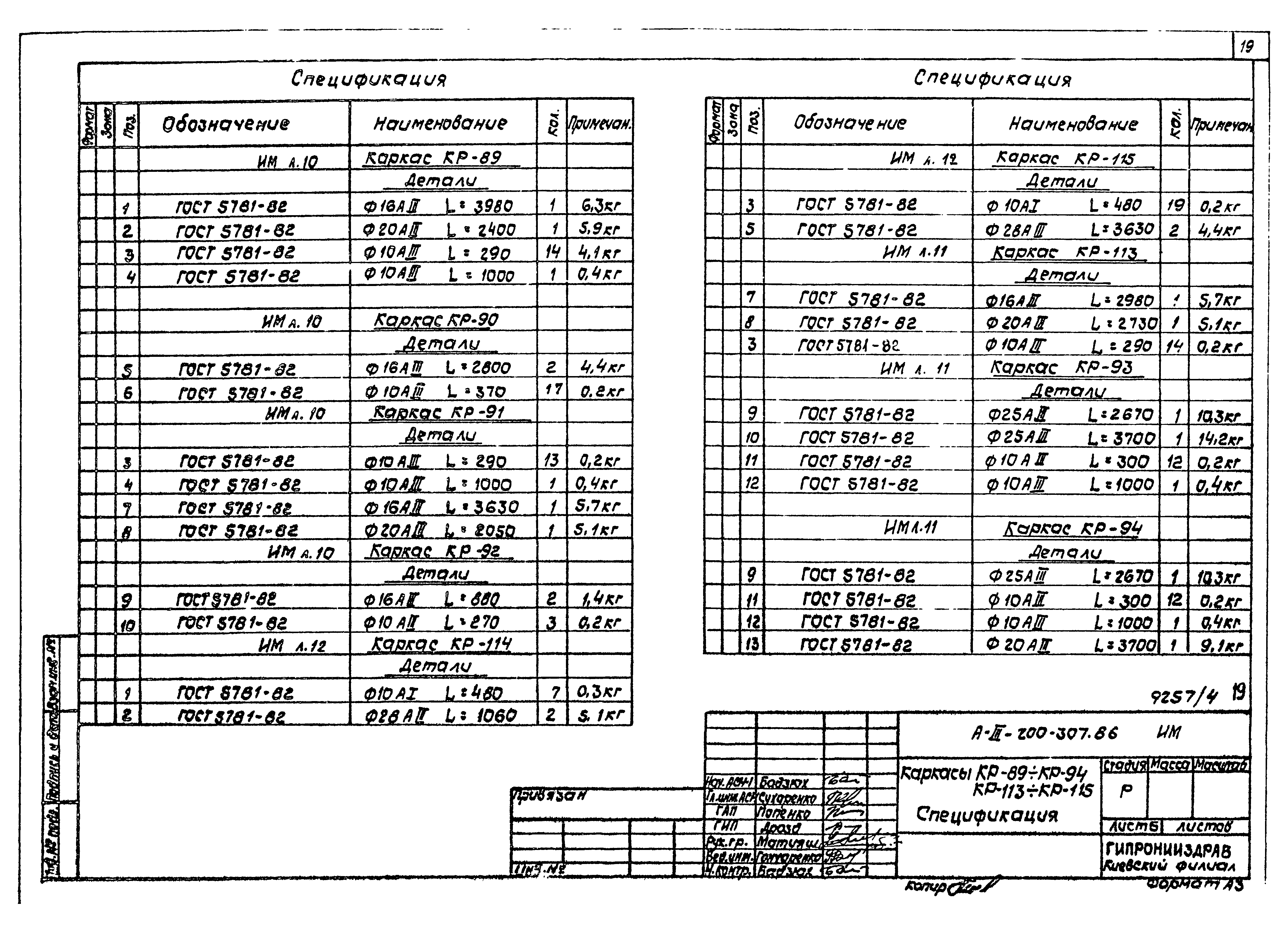 Типовой проект А-III-200-307.86