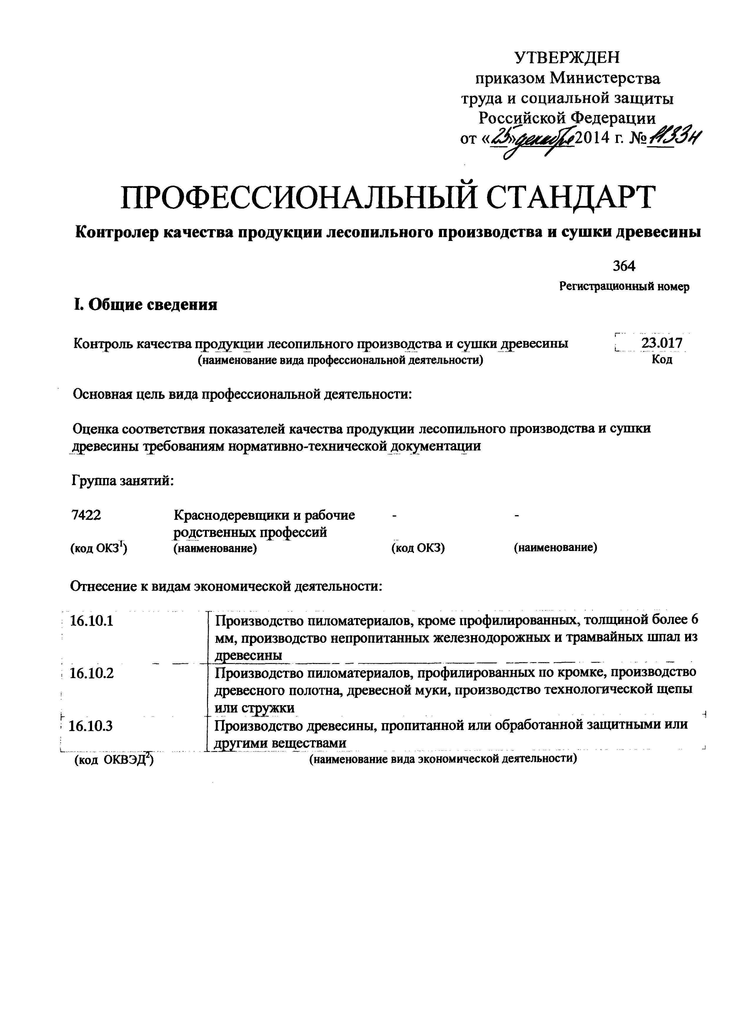 Приказ 1133н