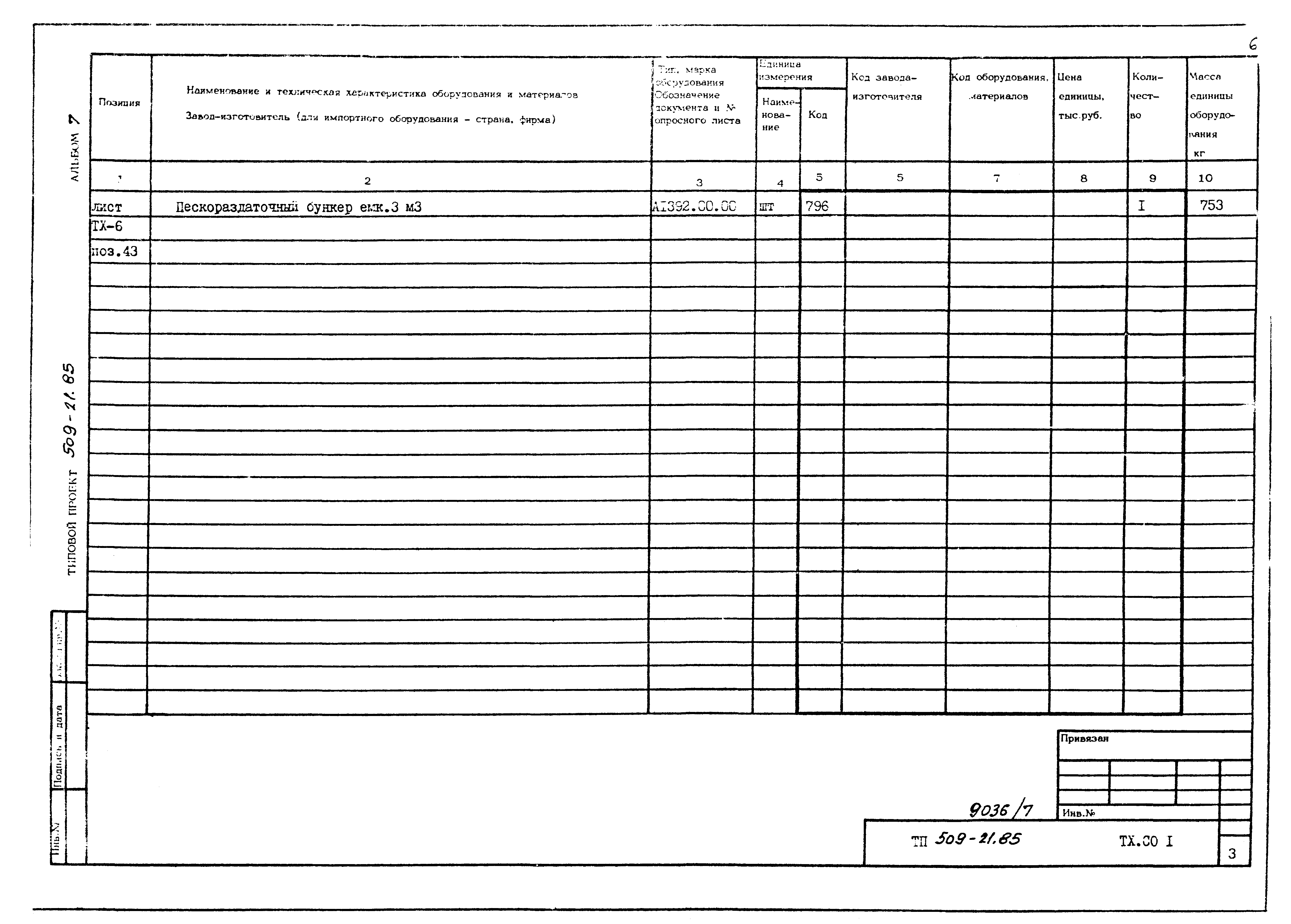 Типовой проект 509-21.85