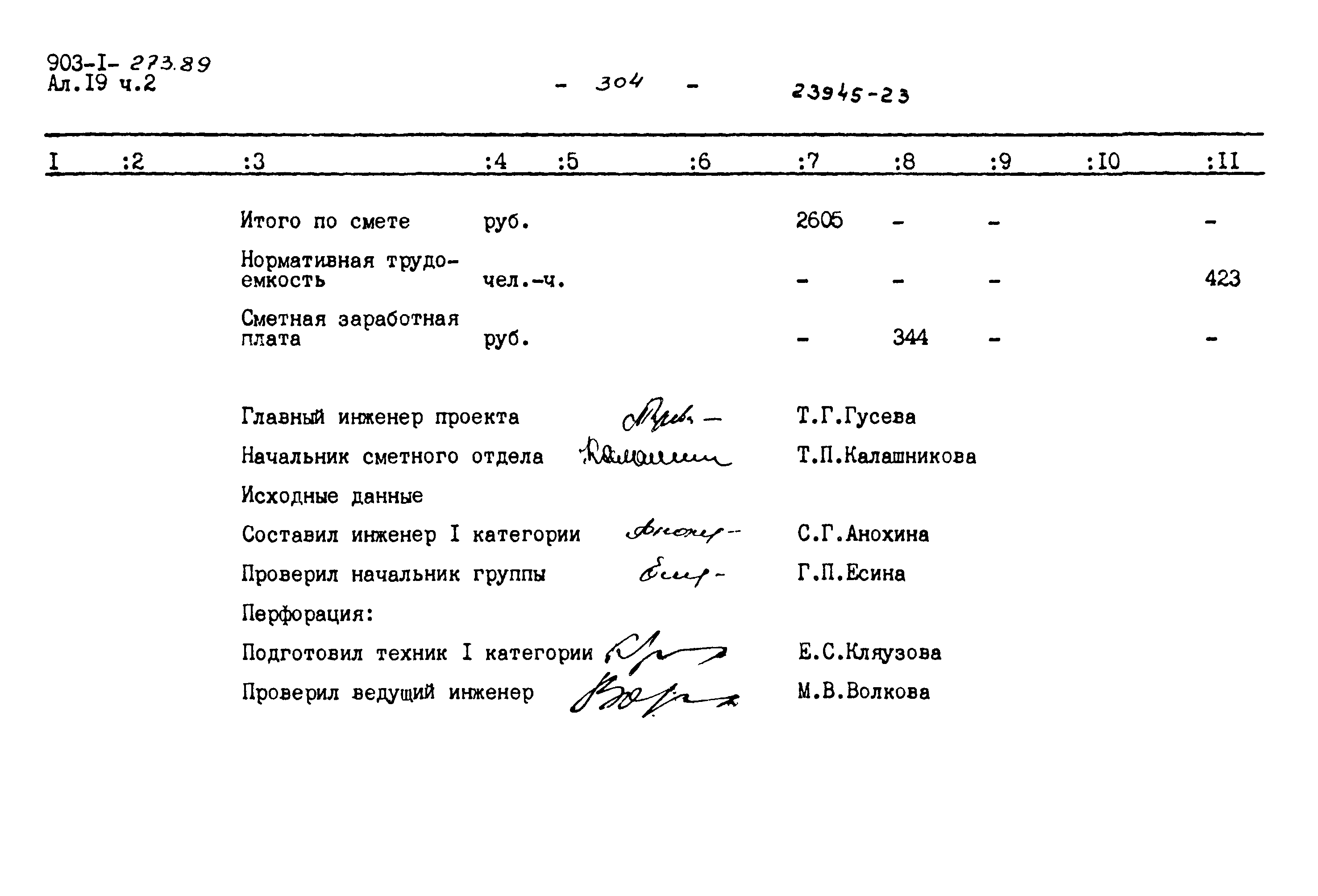 Типовой проект 903-1-273.89