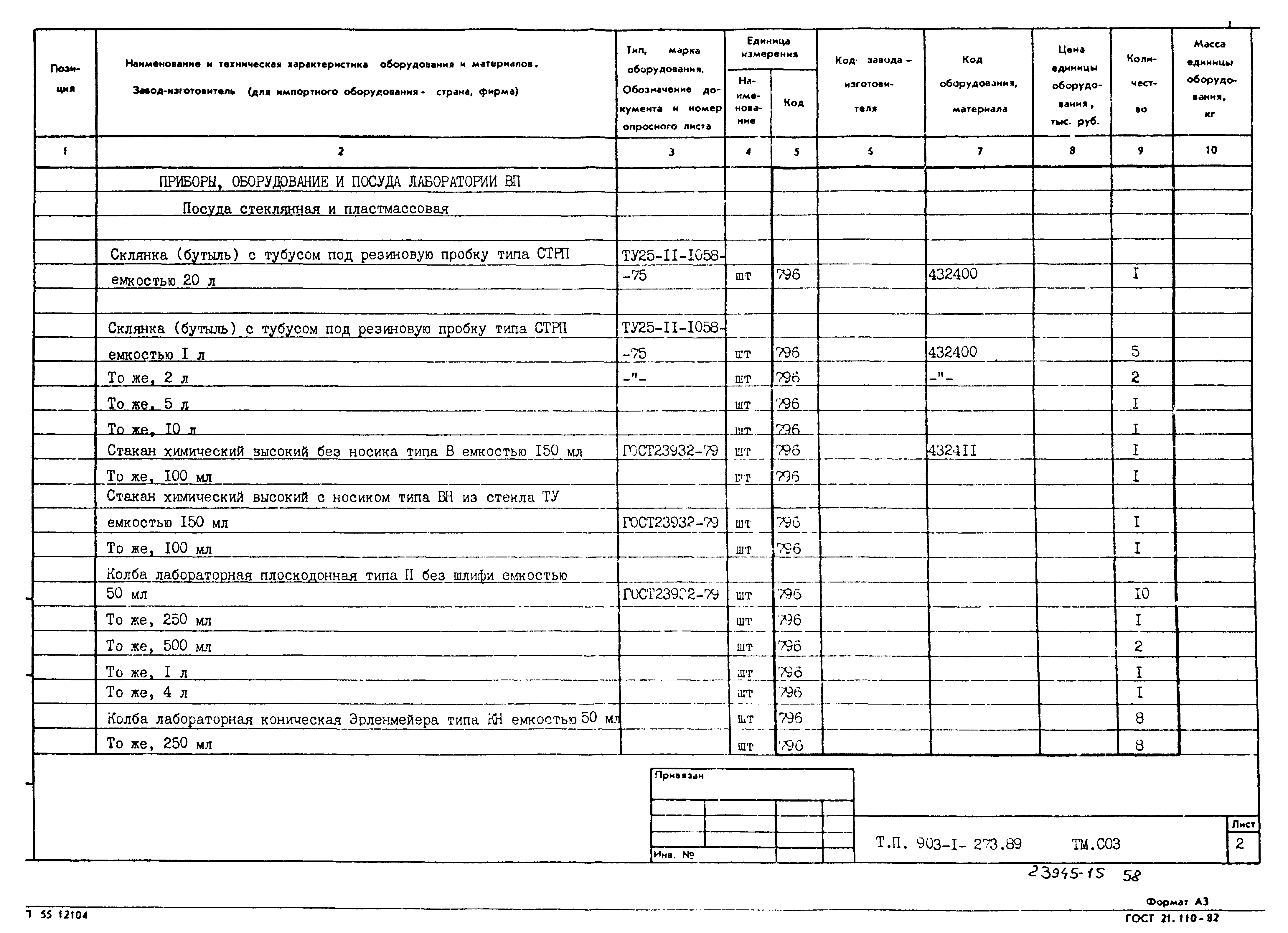 Типовой проект 903-1-273.89