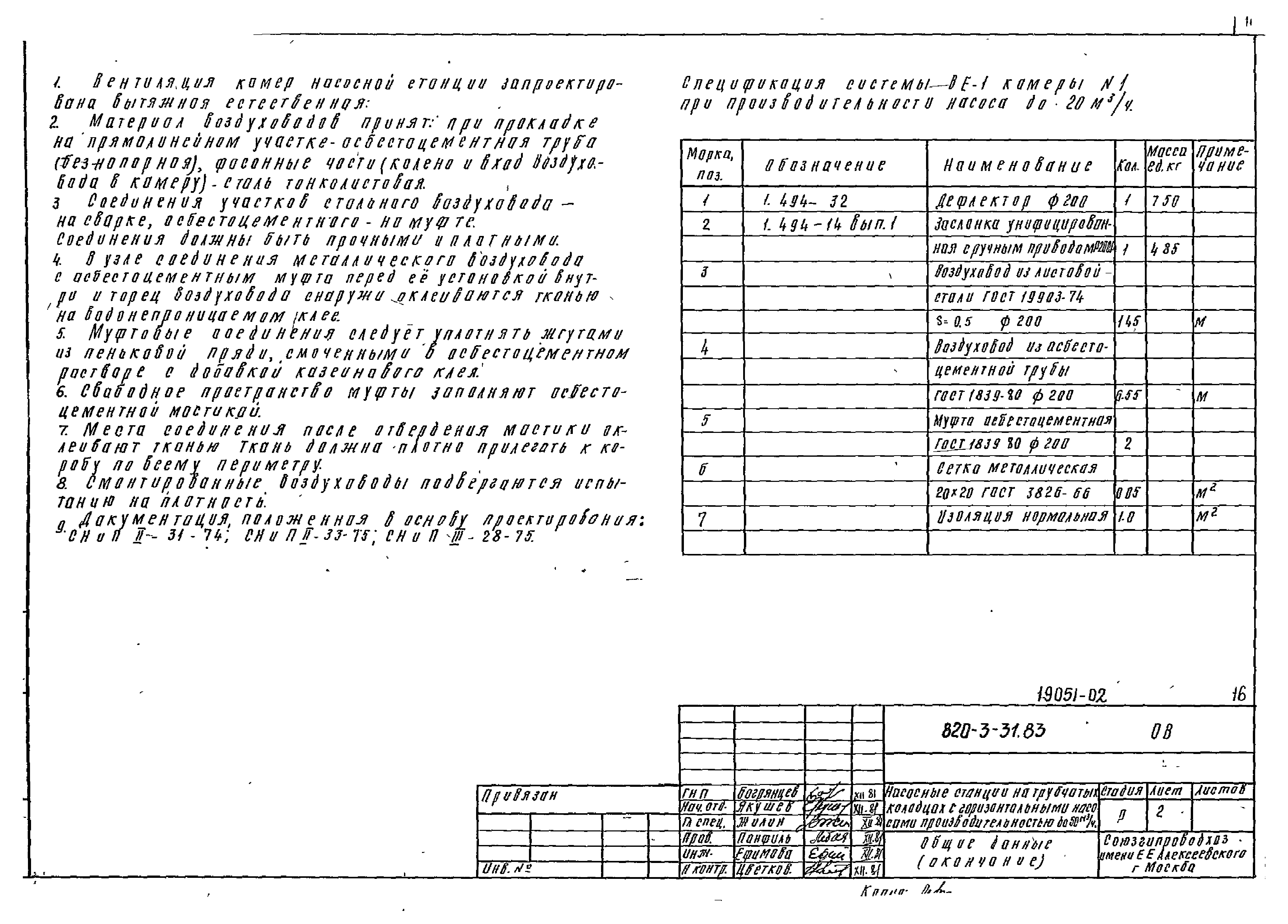 Типовой проект 820-3-31.83