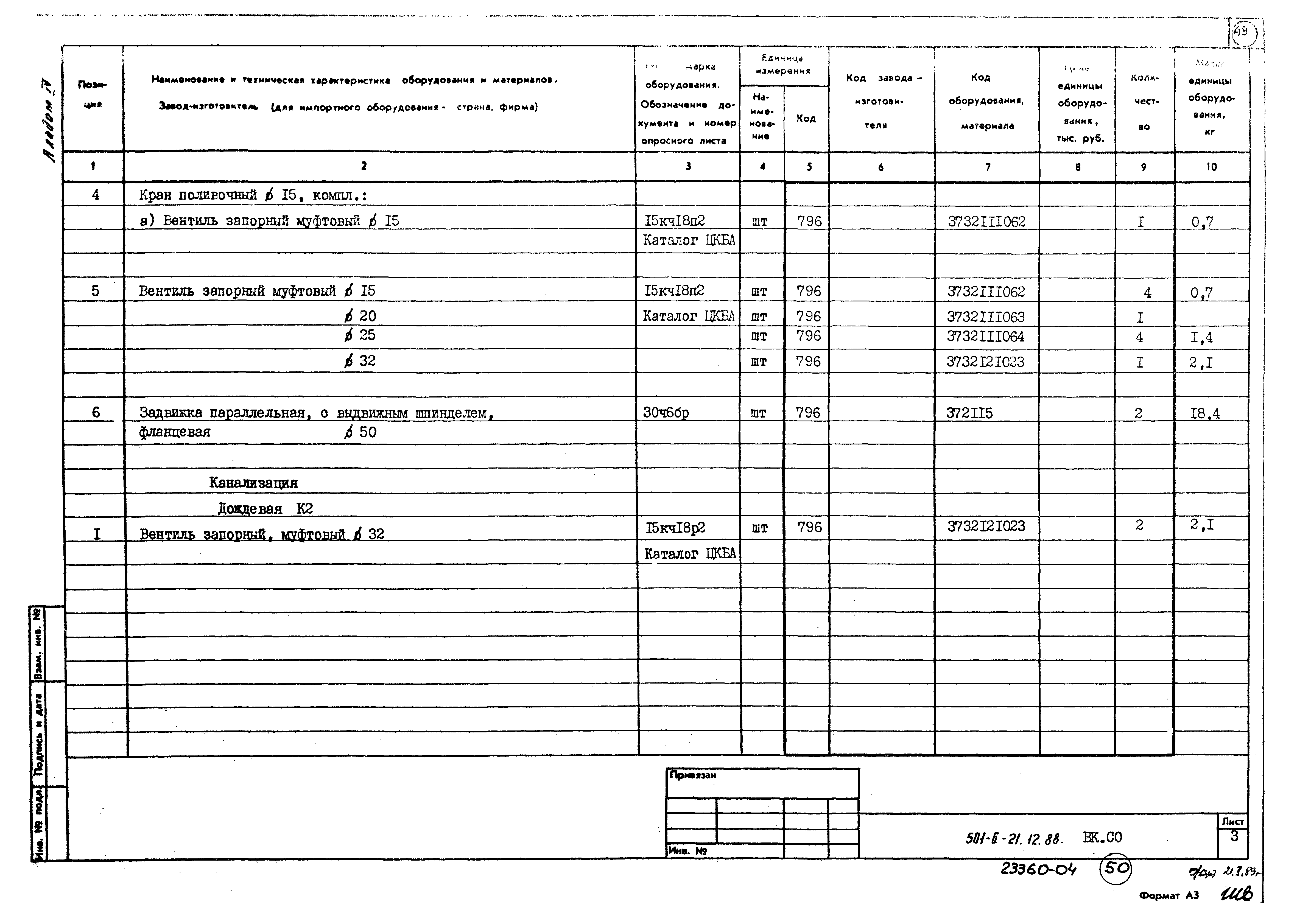Типовой проект 501-6-21.12.88