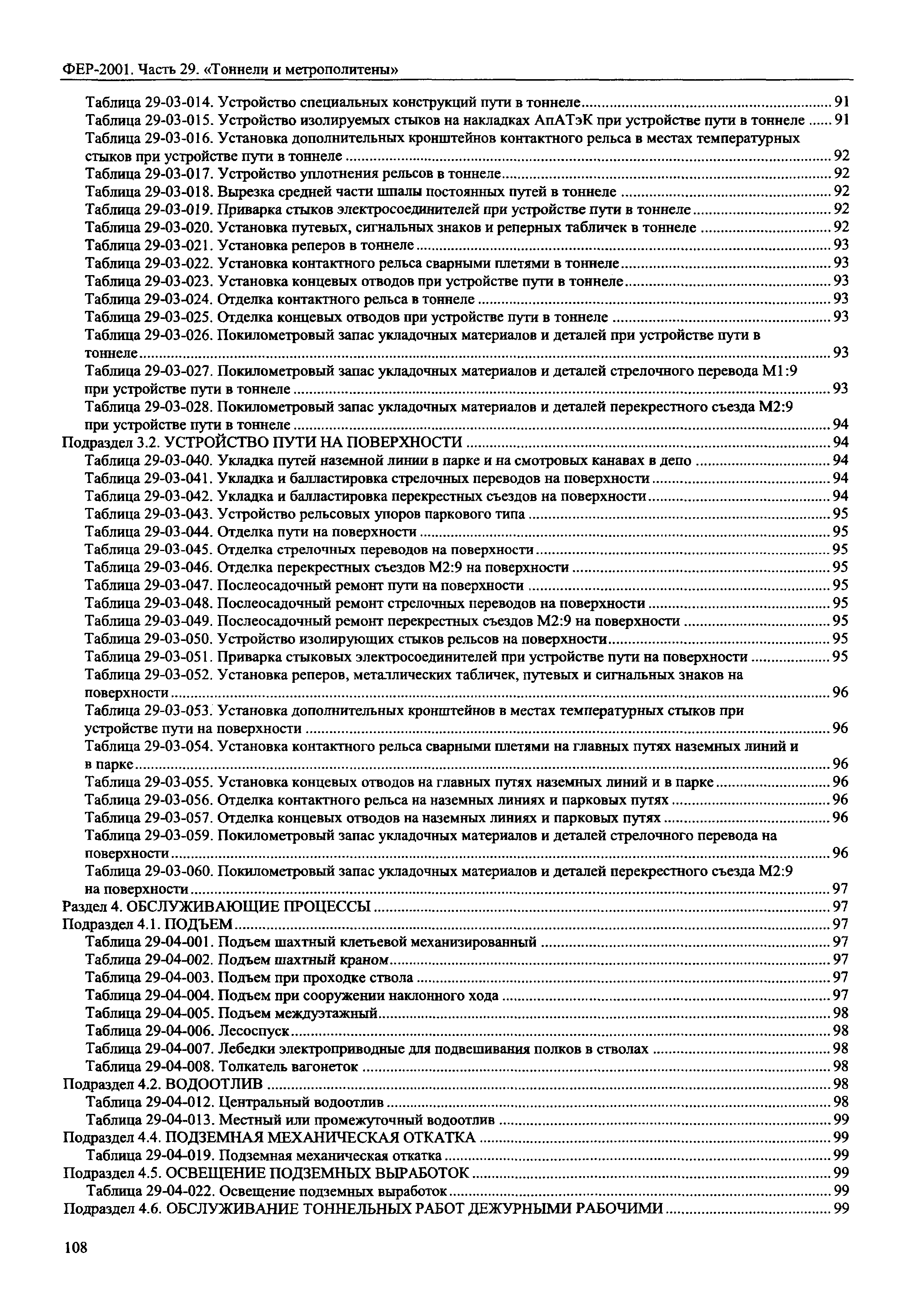 ФЕР 2001-29