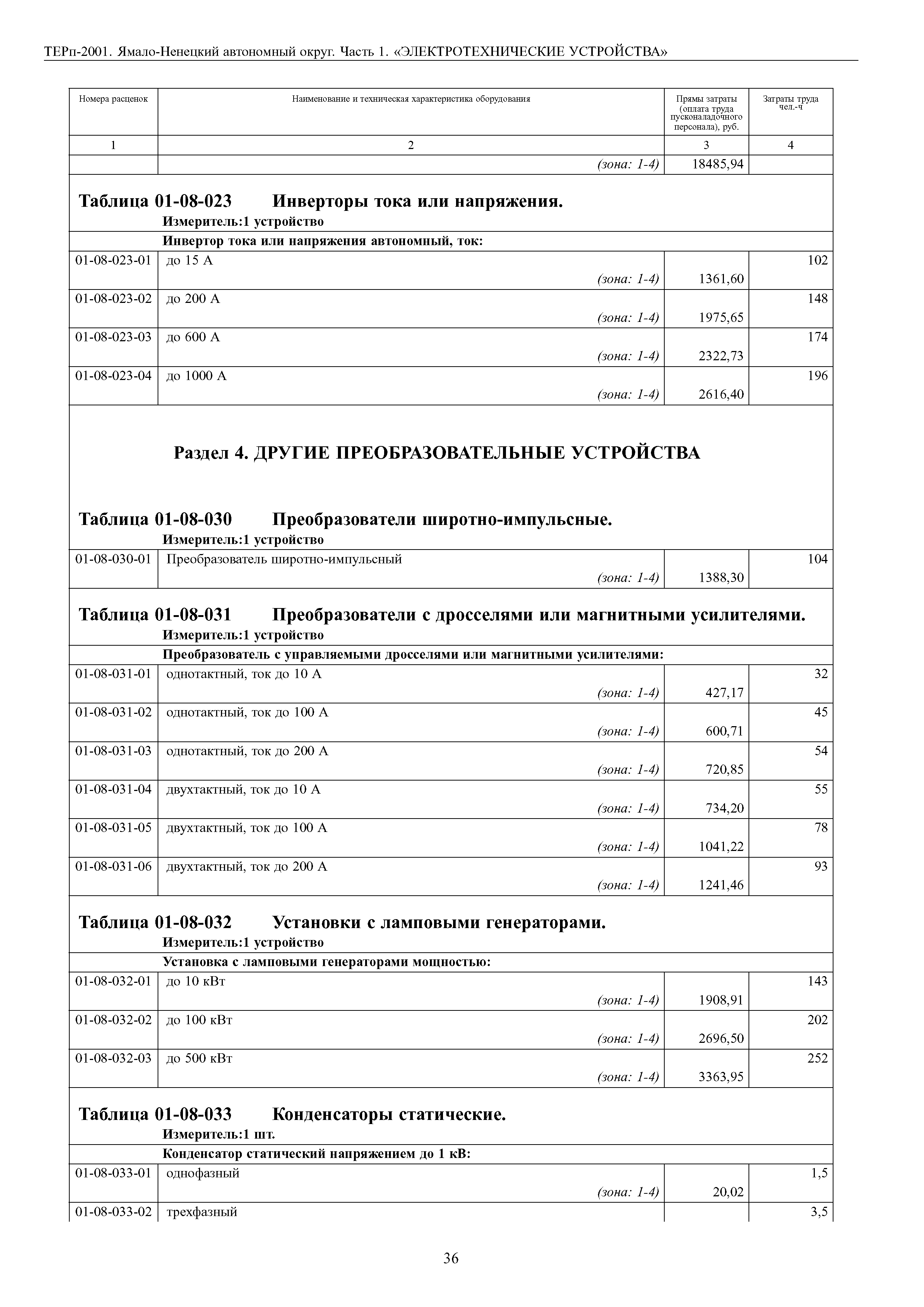 ТЕРп Ямало-Ненецкий автономный округ 81-05-01-2001