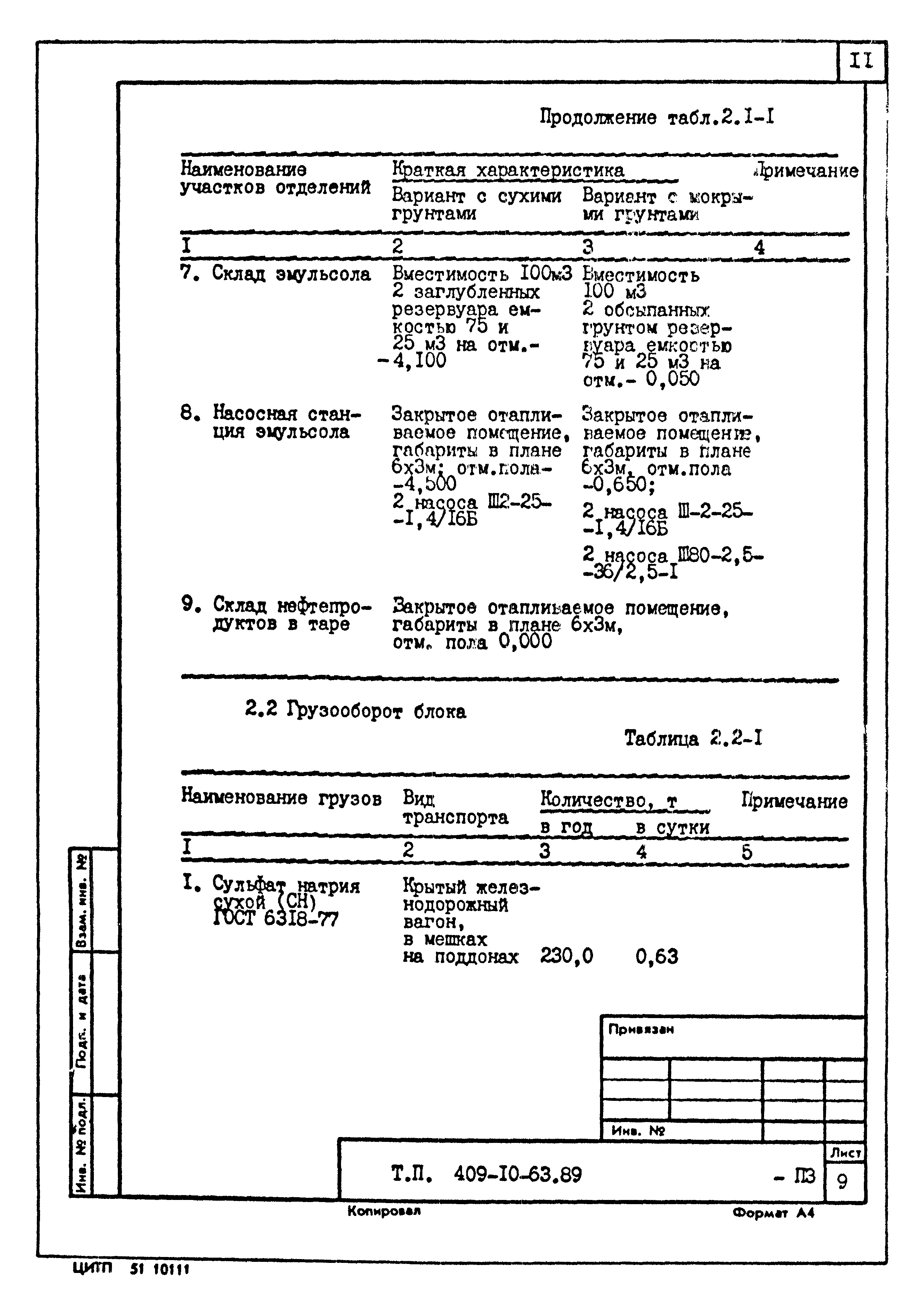 Типовой проект 409-10-63.89