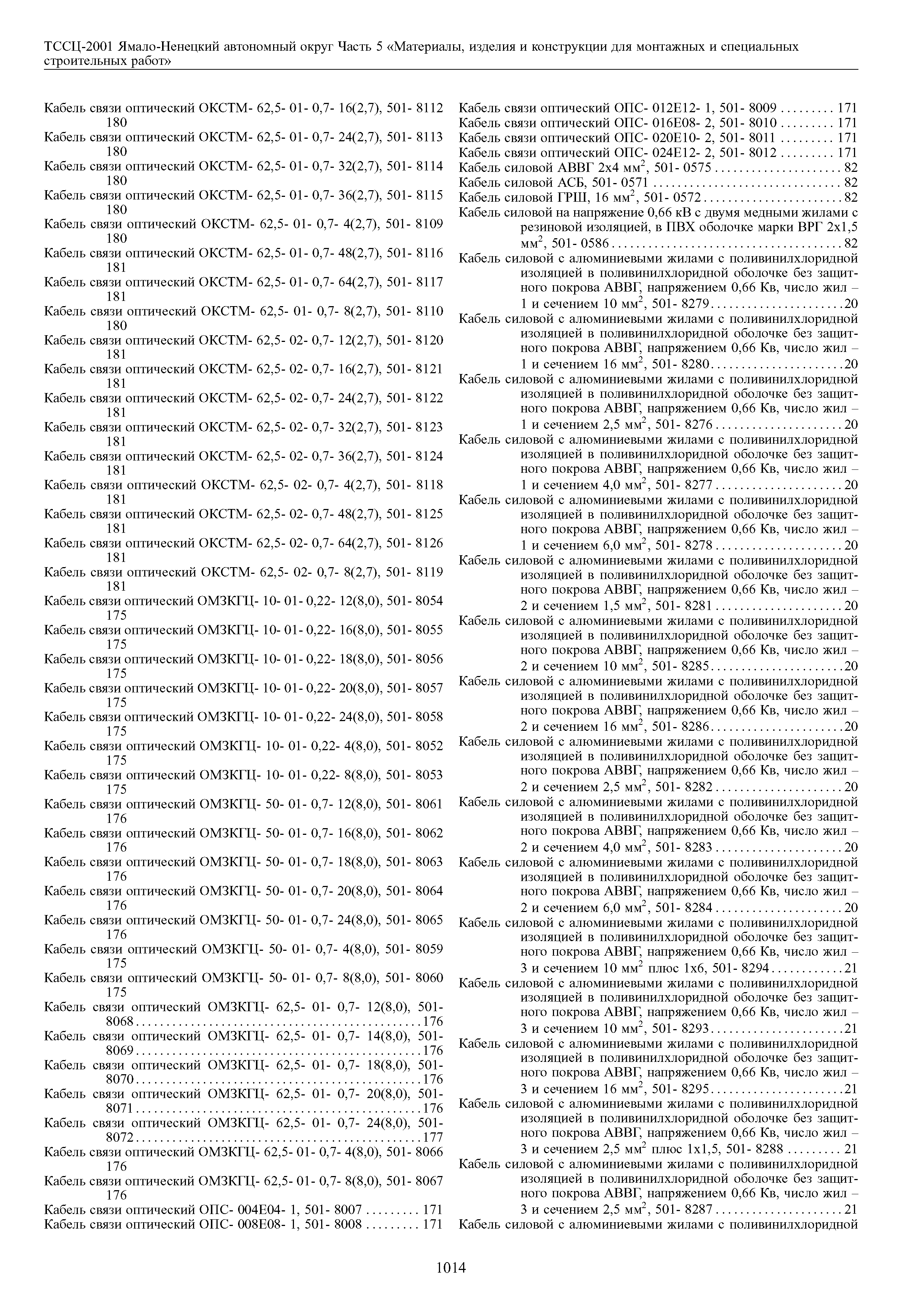 ТССЦ Ямало-Ненецкий автономный округ 05-2001