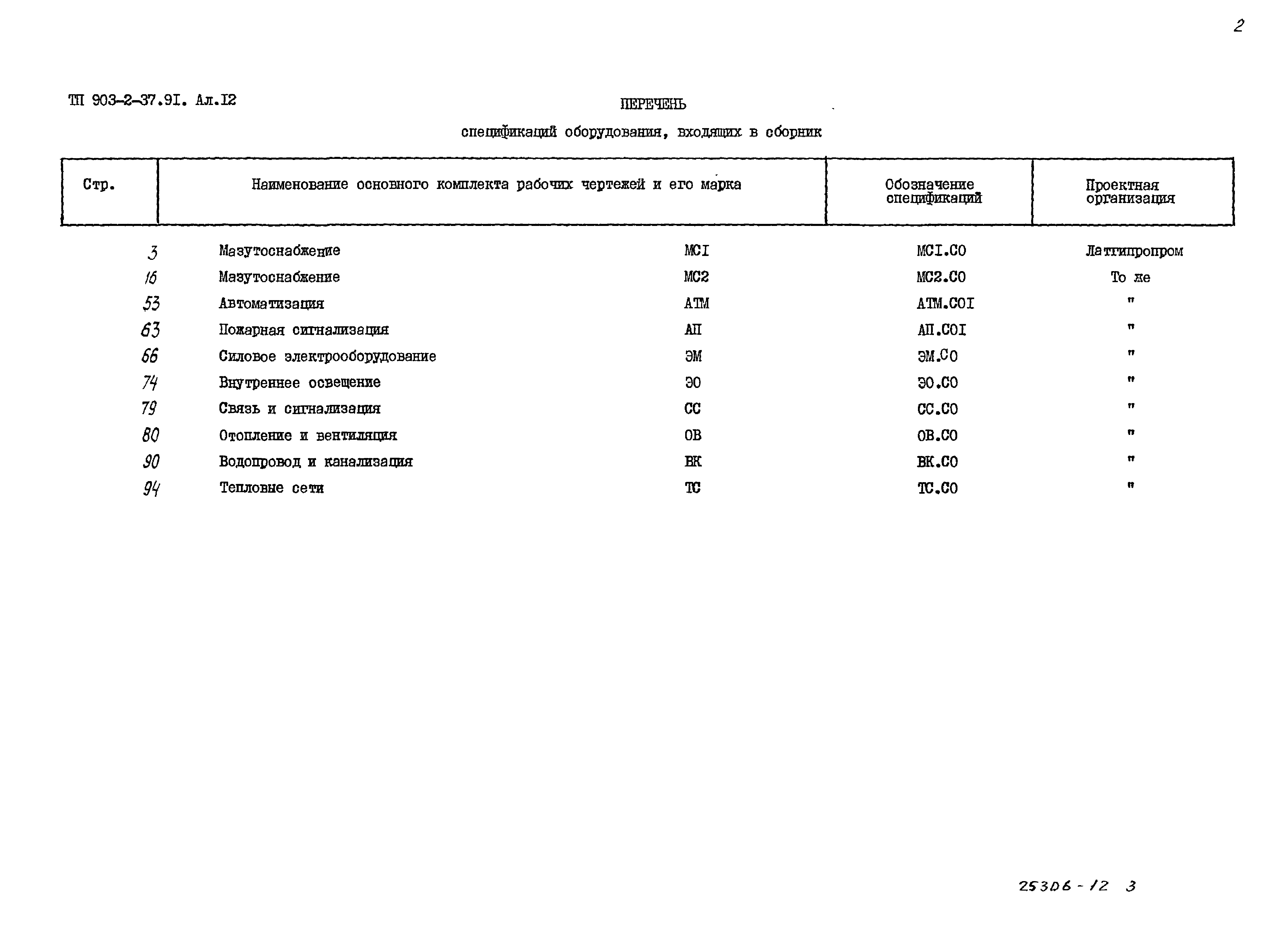 Типовой проект 903-2-37.91