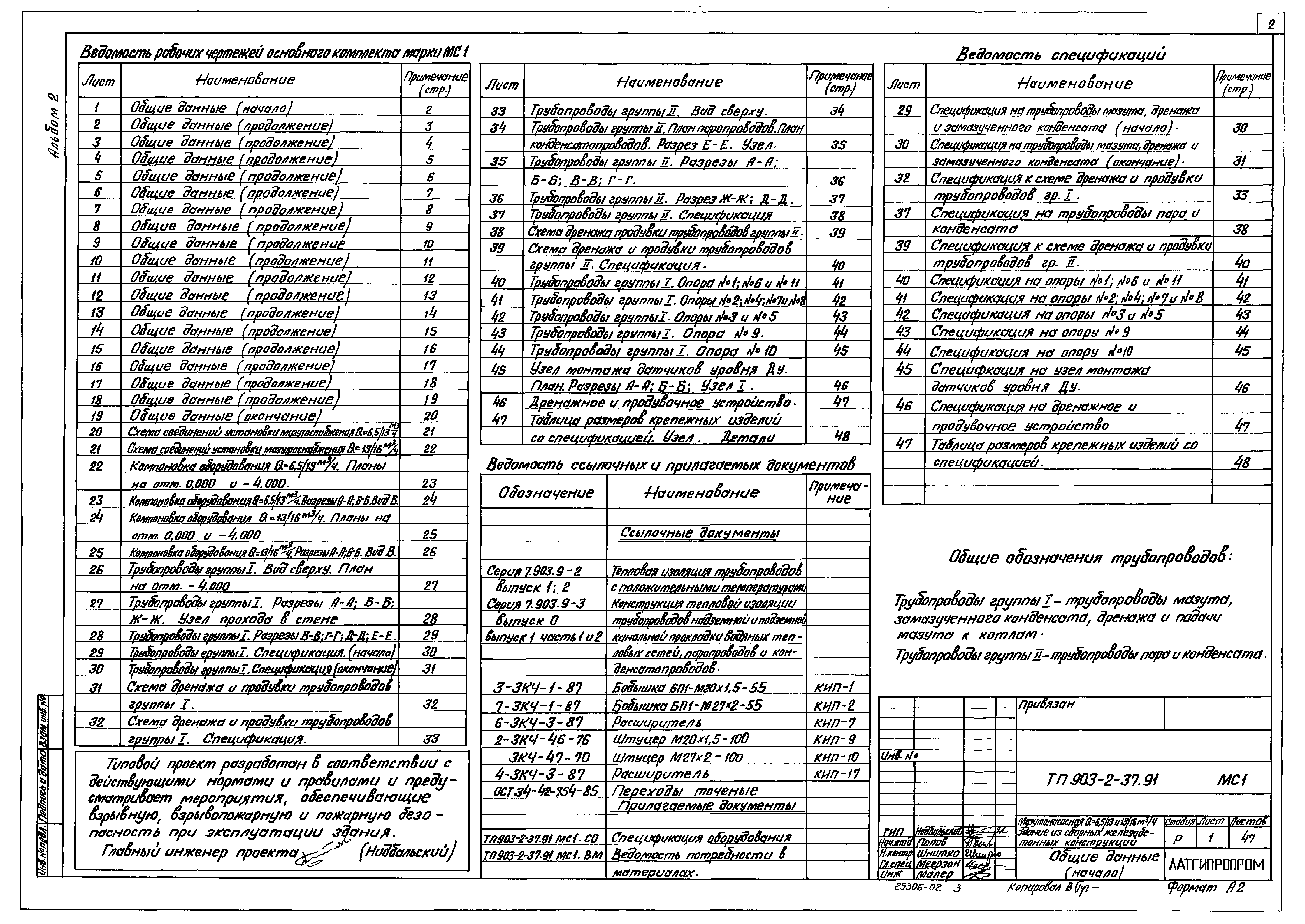 Типовой проект 903-2-37.91