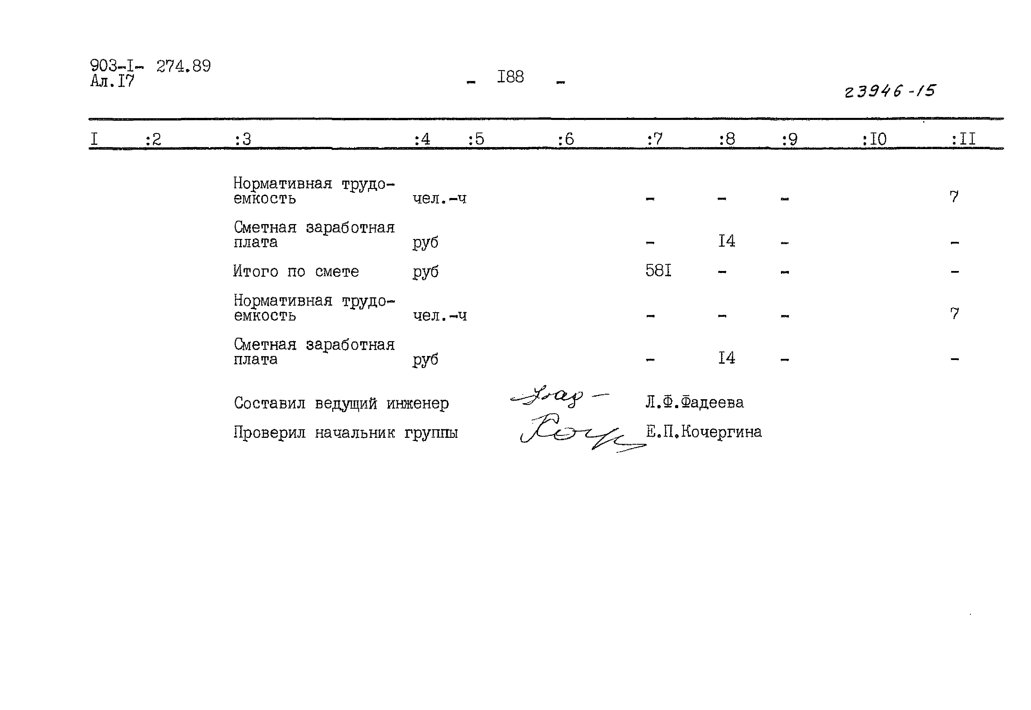 Типовой проект 903-1-274.89
