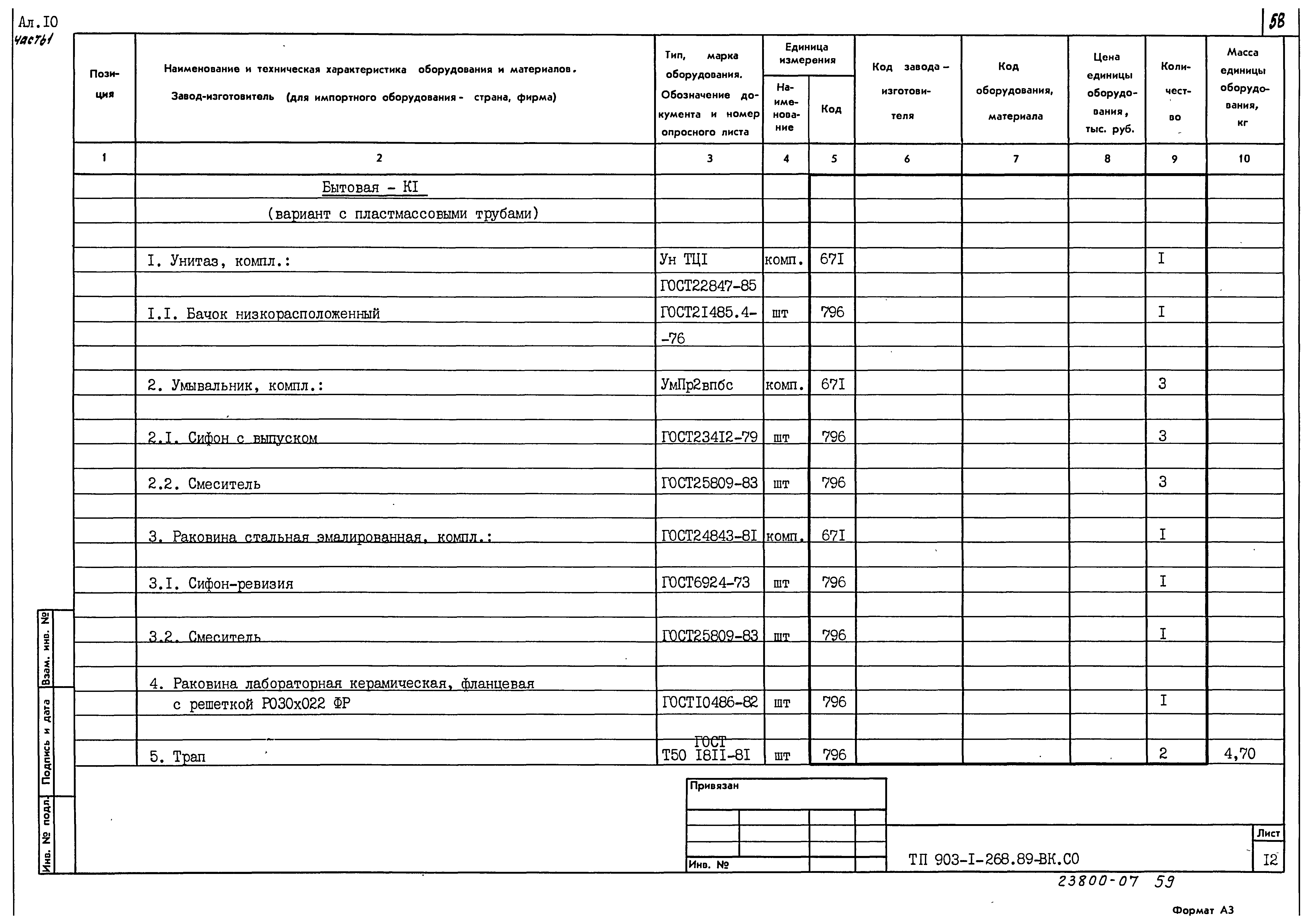 Типовой проект 903-1-268.89