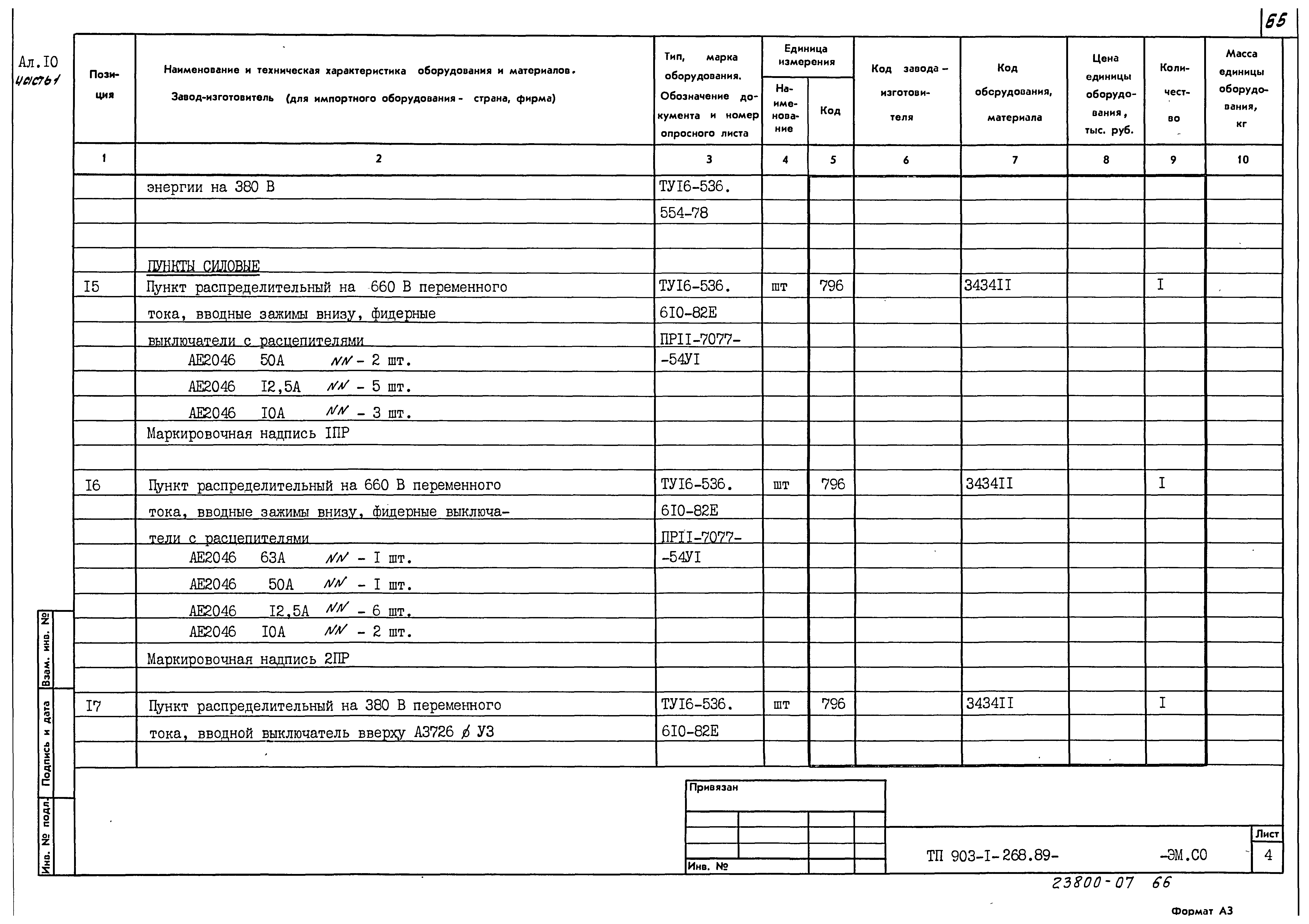 Типовой проект 903-1-268.89