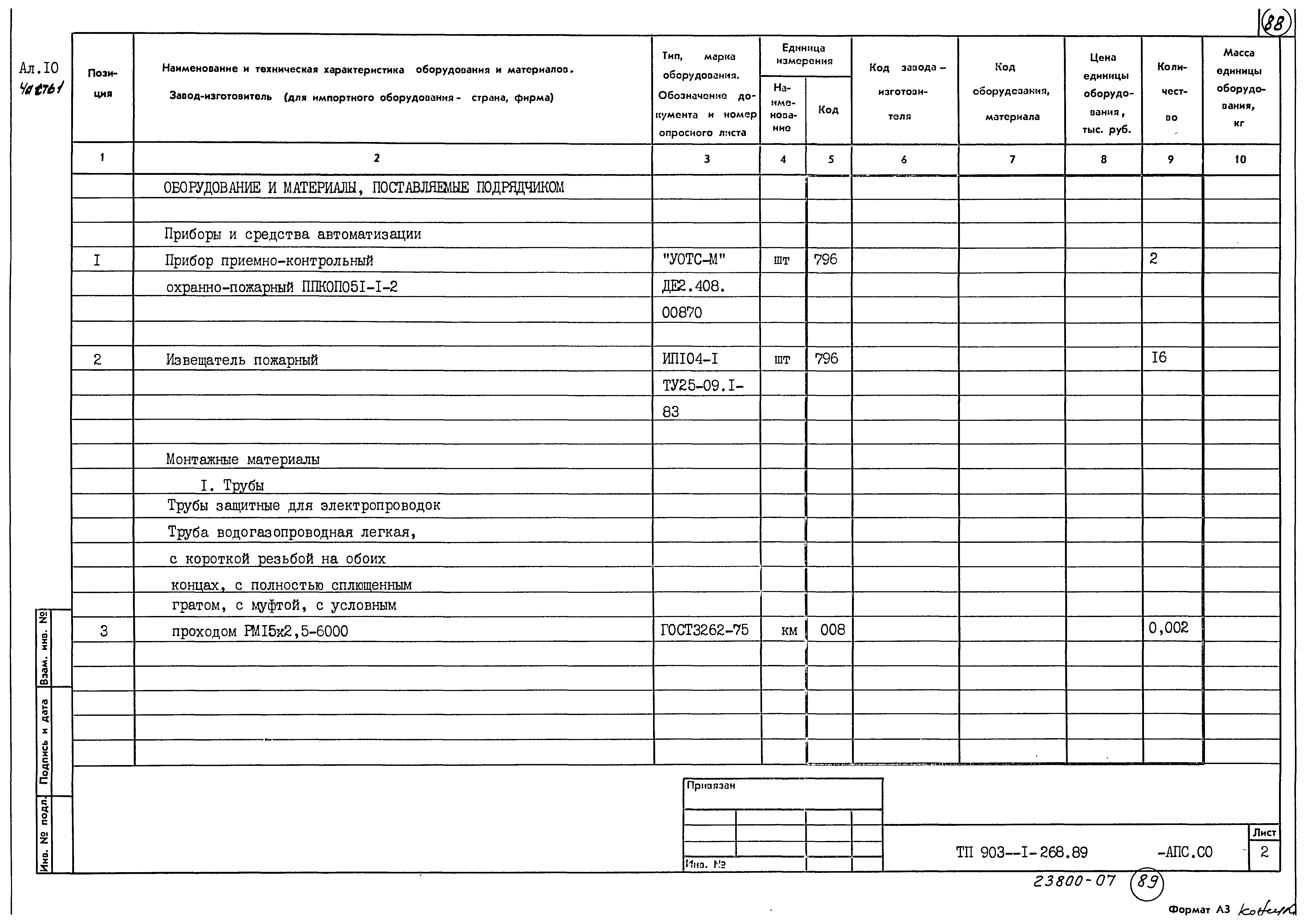 Типовой проект 903-1-268.89