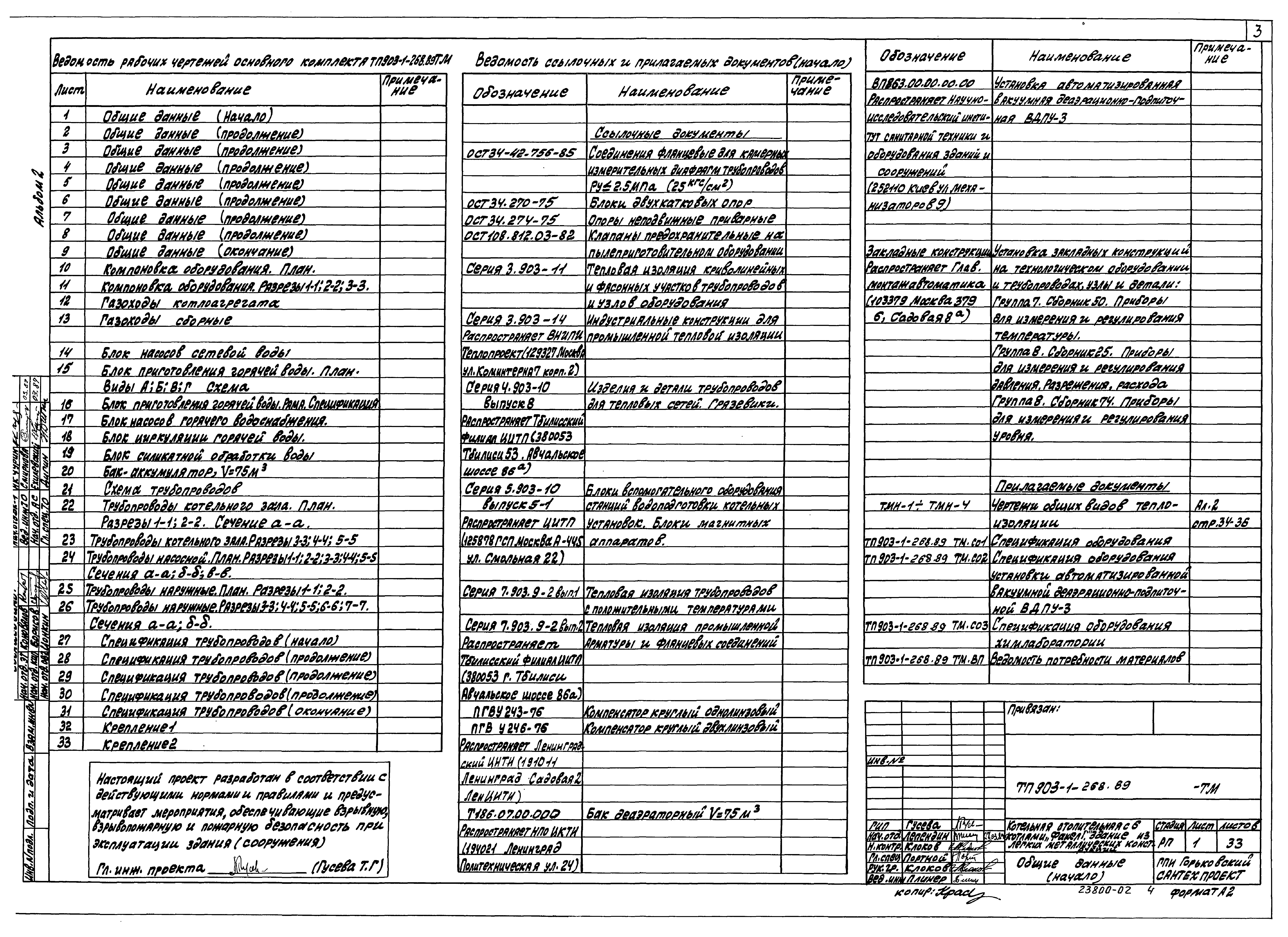 Типовой проект 903-1-268.89