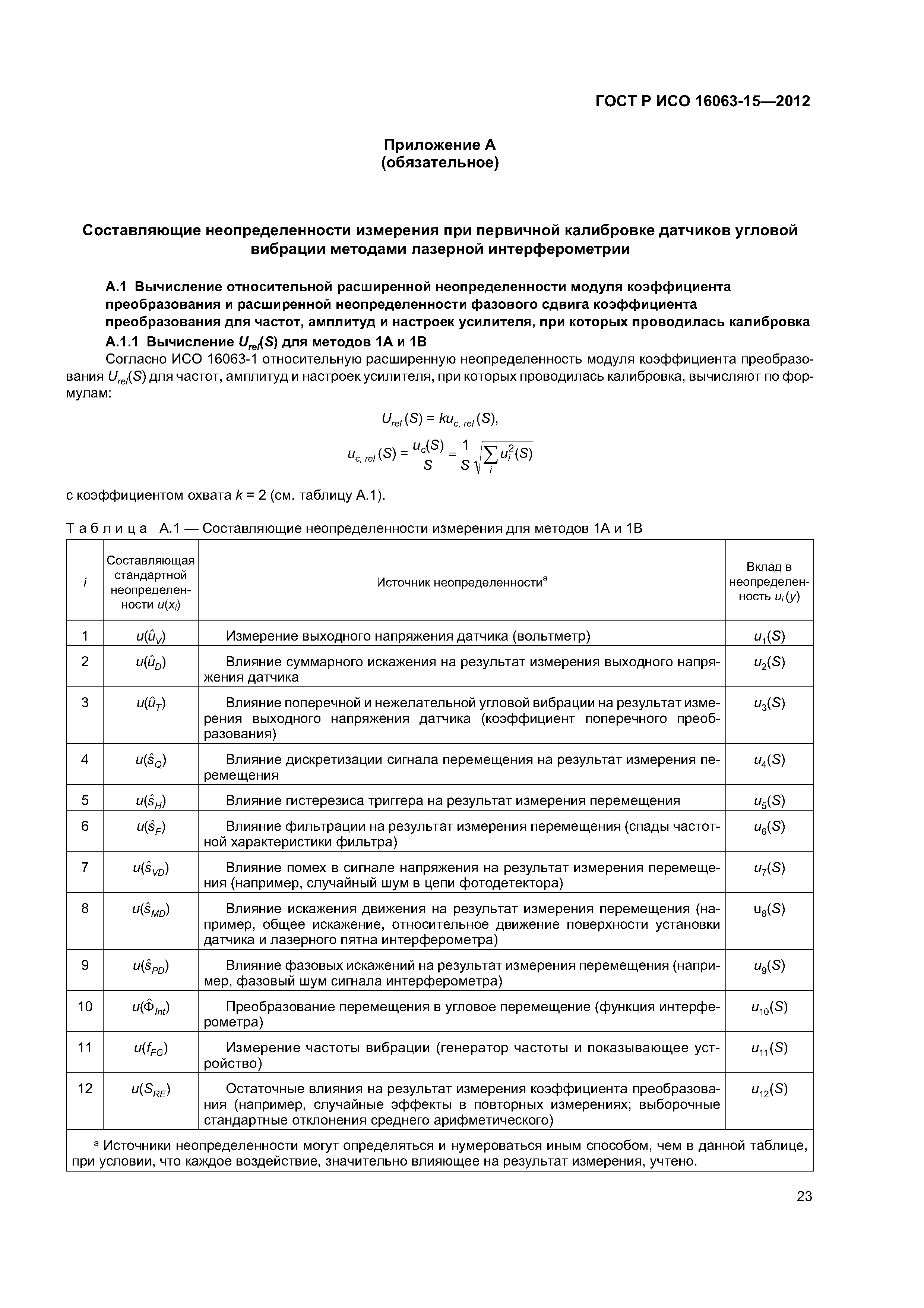 ГОСТ Р ИСО 16063-15-2012