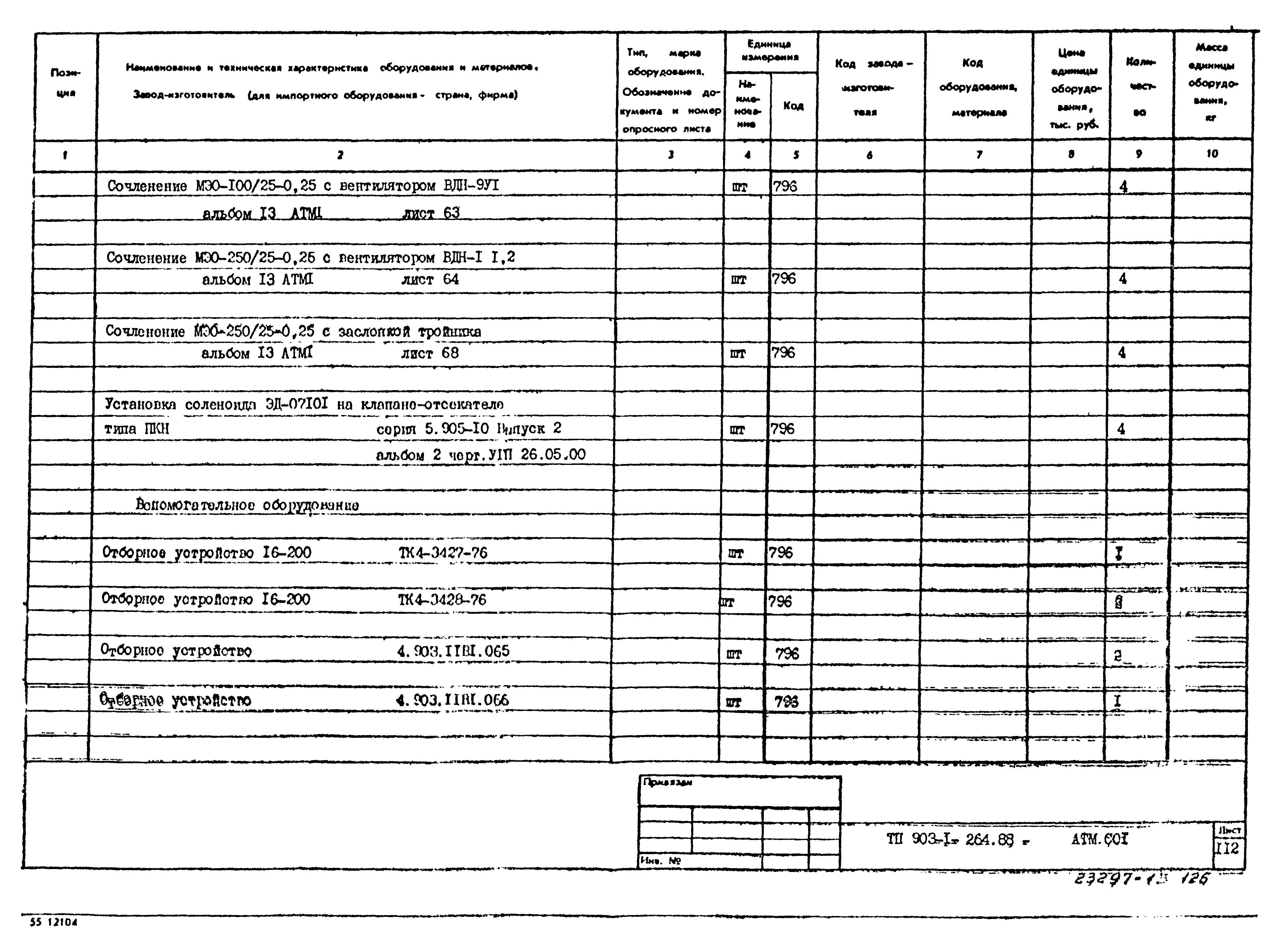 Типовой проект 903-1-264.88