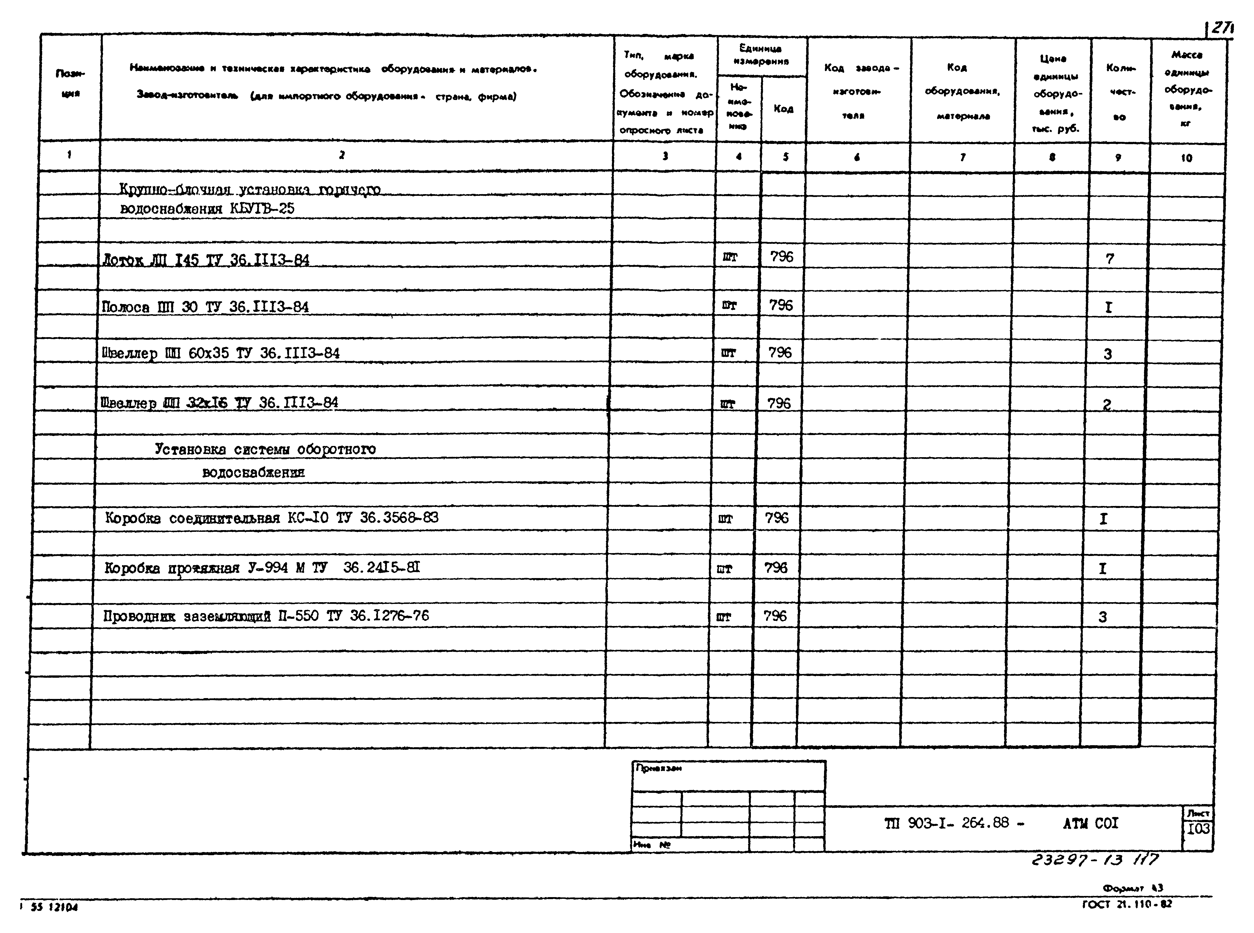 Типовой проект 903-1-264.88