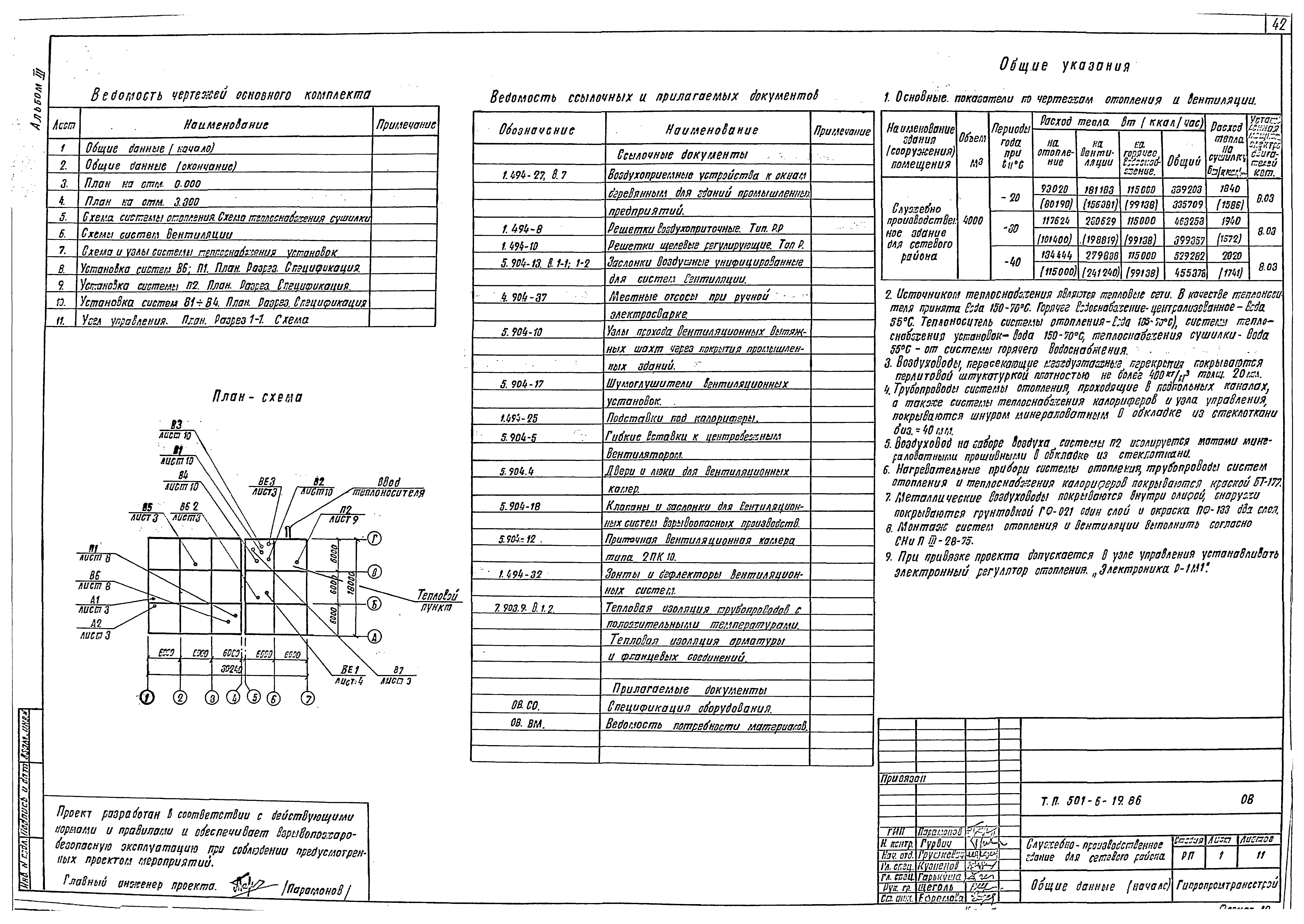 Типовой проект 501-6-19.86