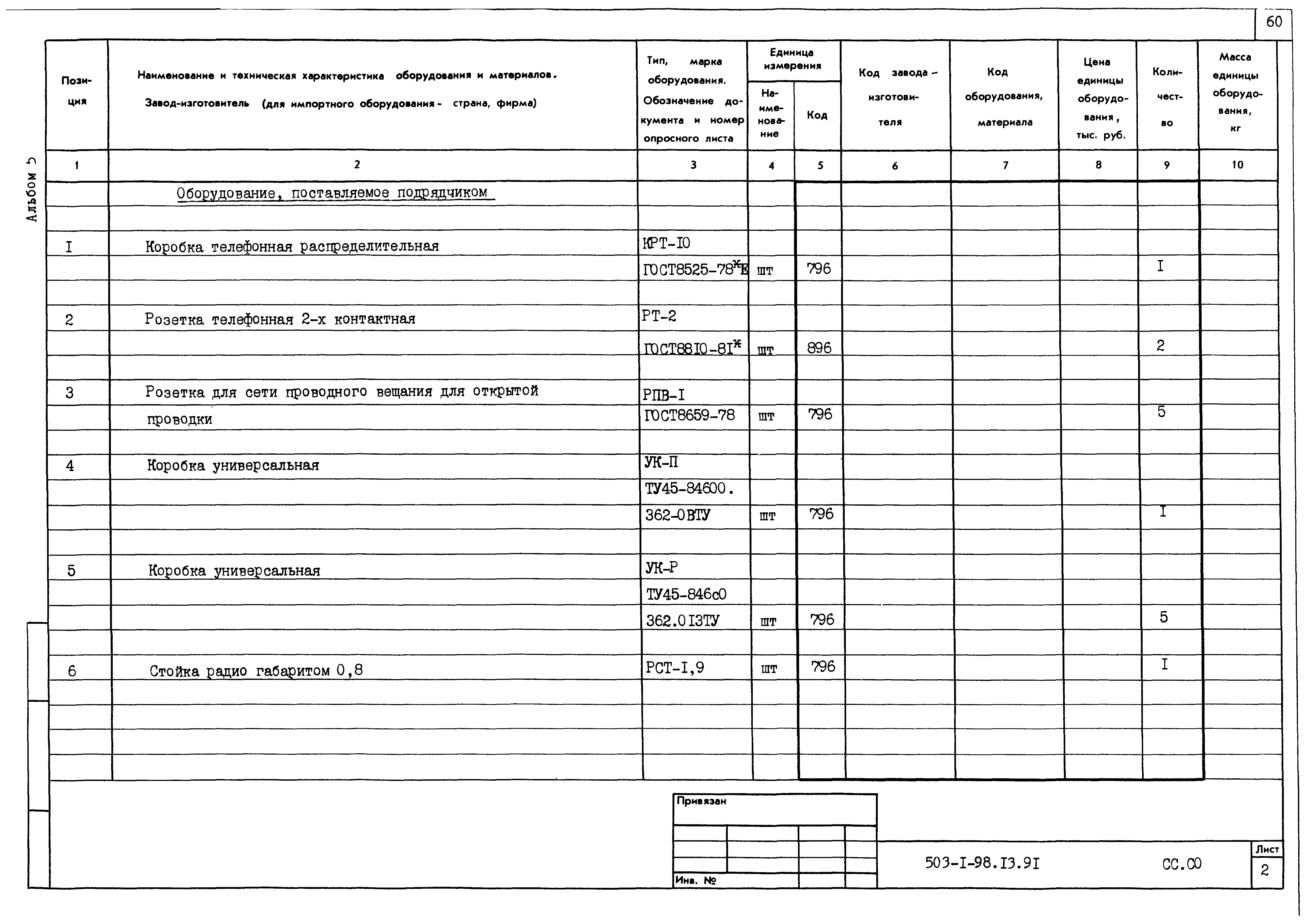 Типовой проект 503-1-98.13.91
