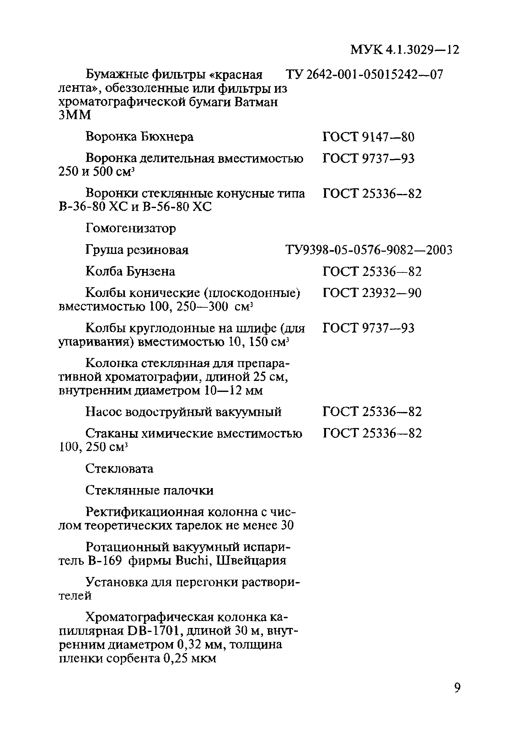 МУК 4.1.3029-12