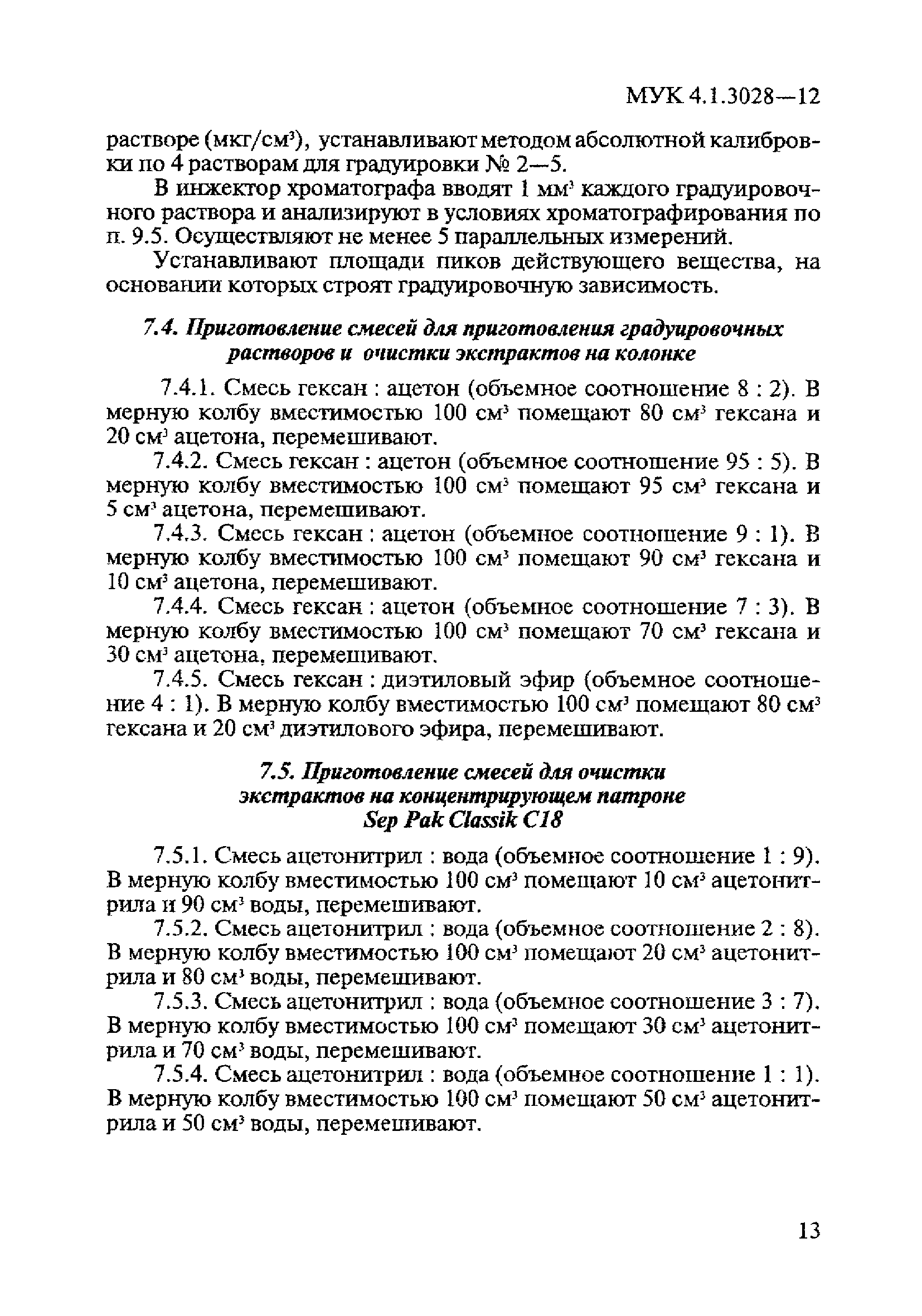 МУК 4.1.3028-12