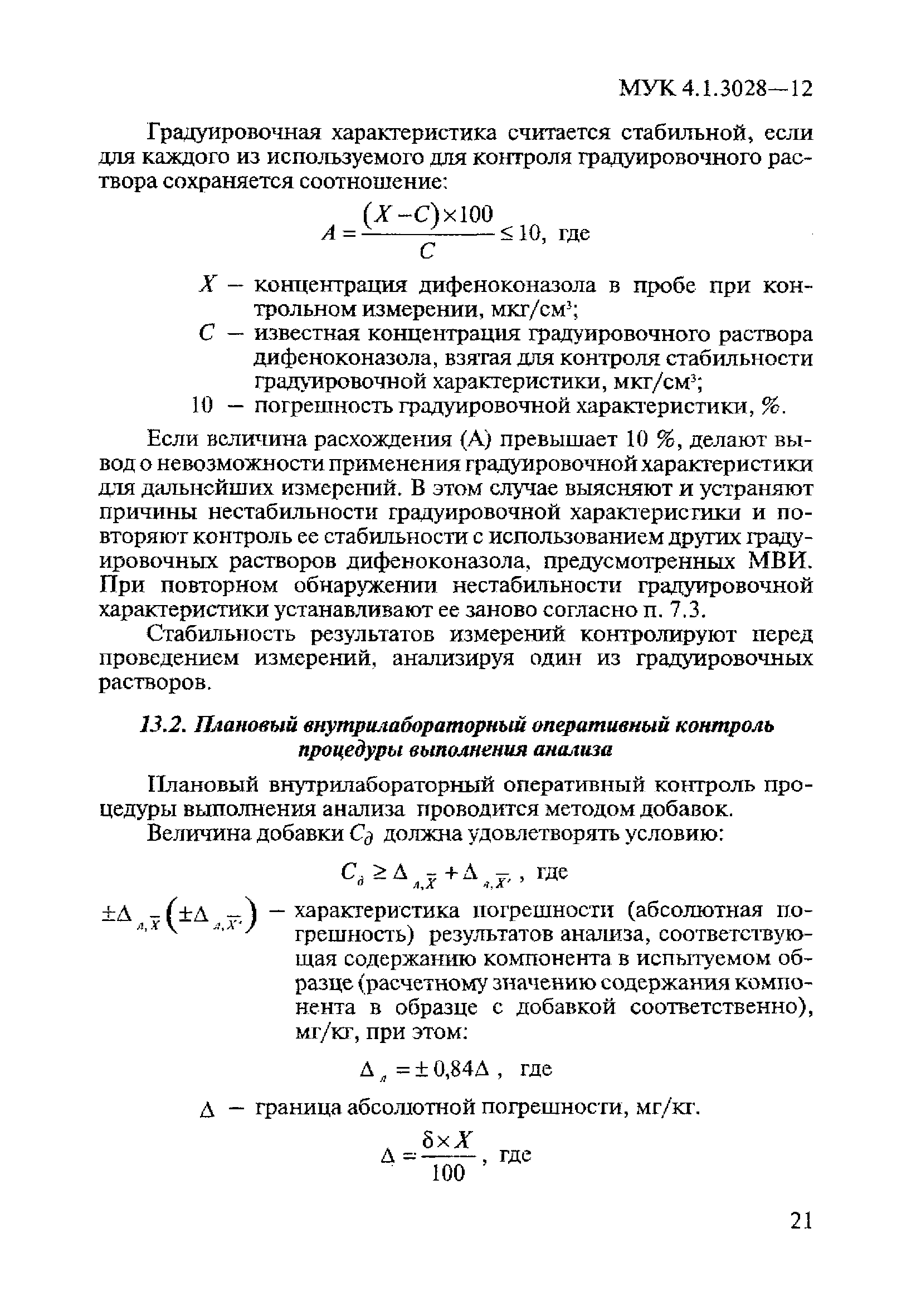 МУК 4.1.3028-12