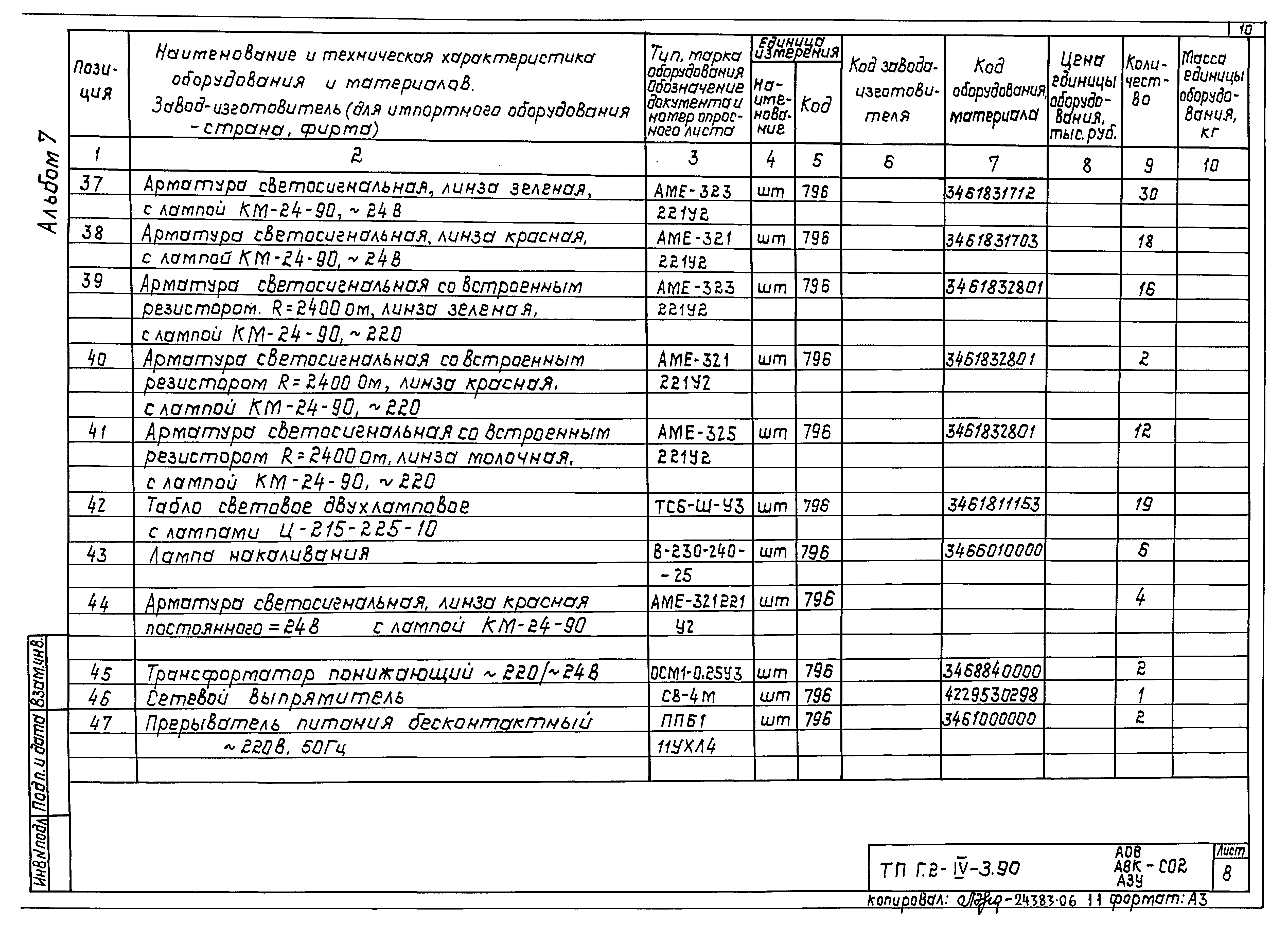 Типовой проект Г.2-IV-3.90