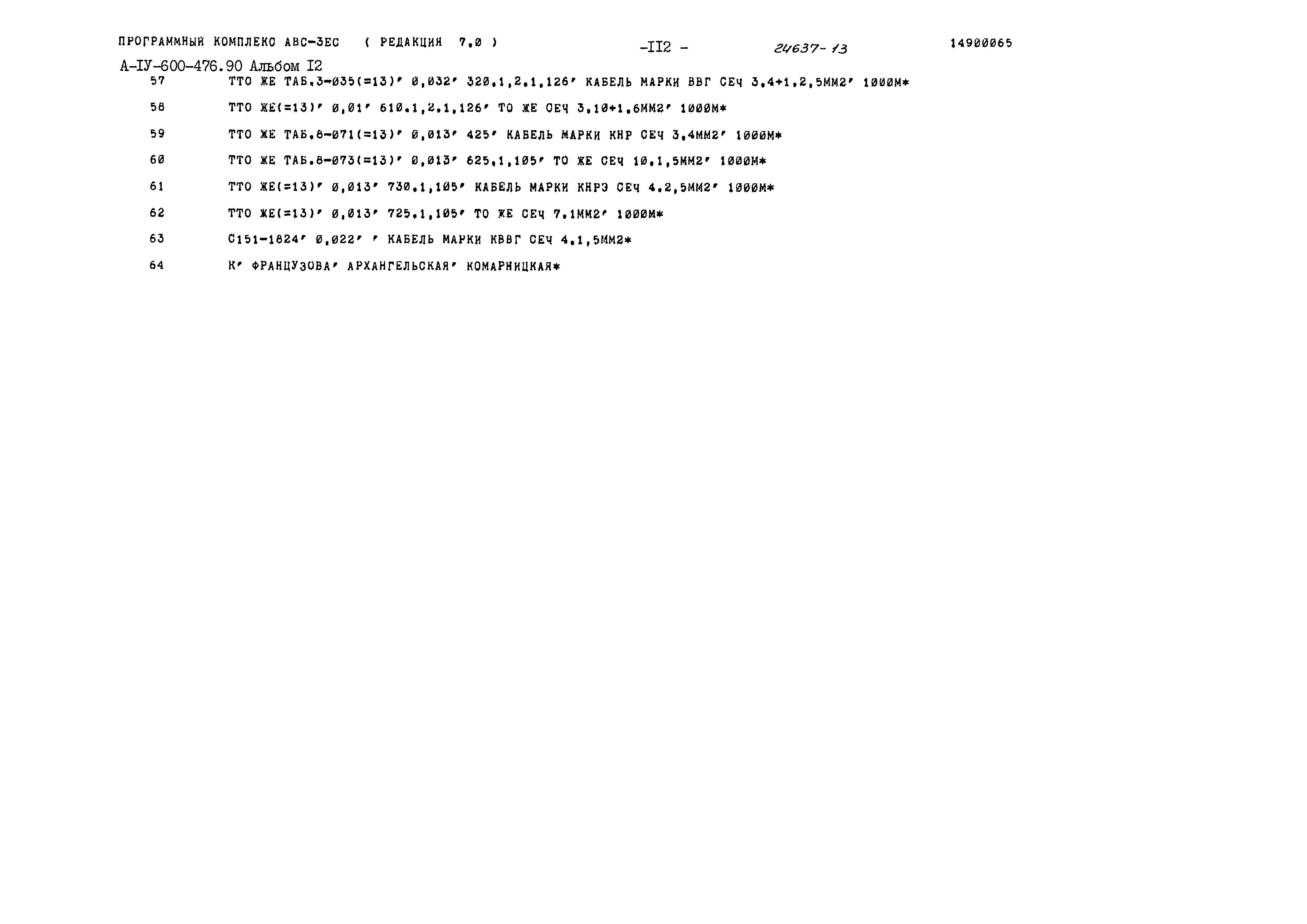 Типовой проект А-IV-600-476.90